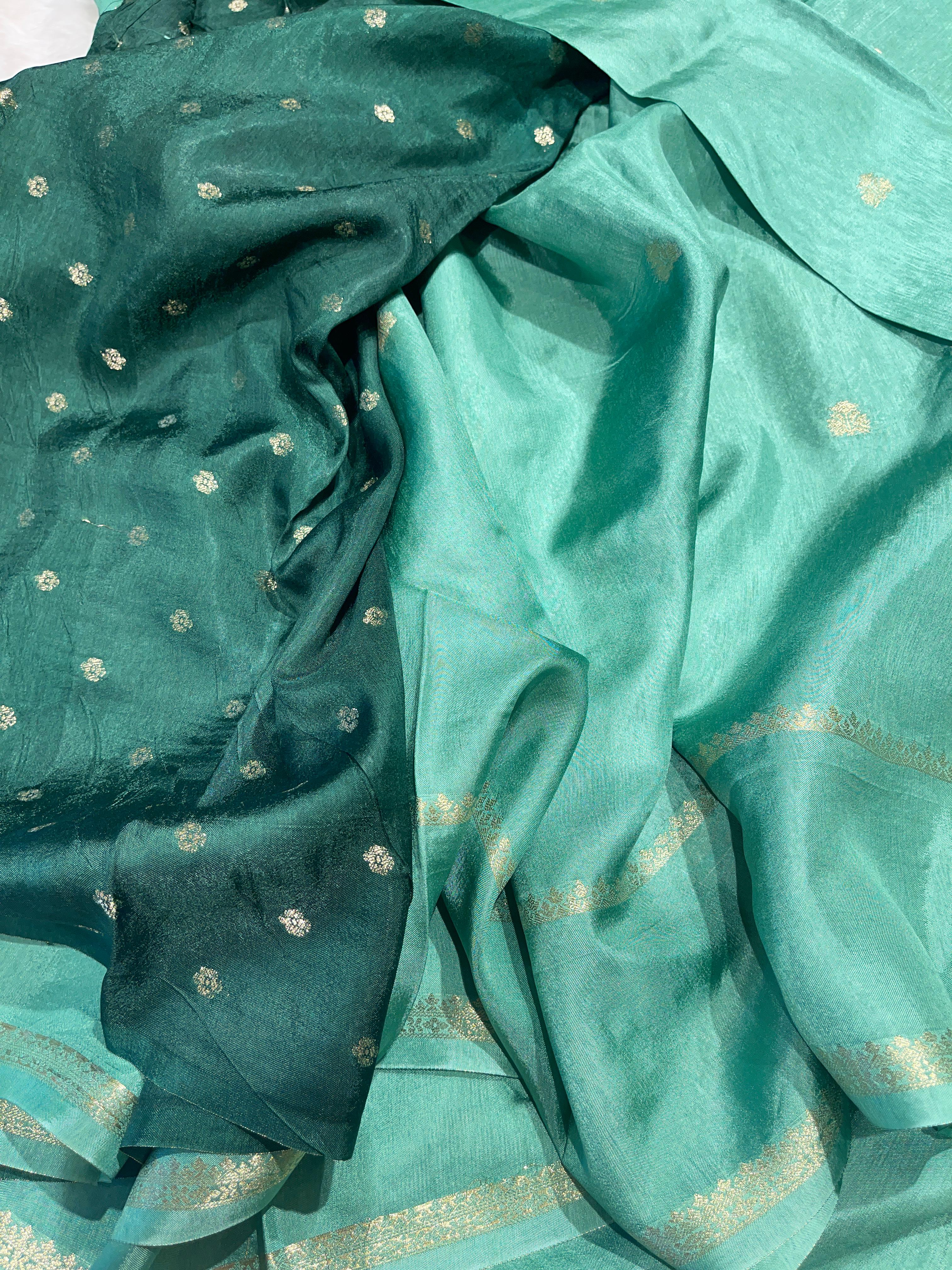 Viscose Chinon Silk Saree  - vcs03