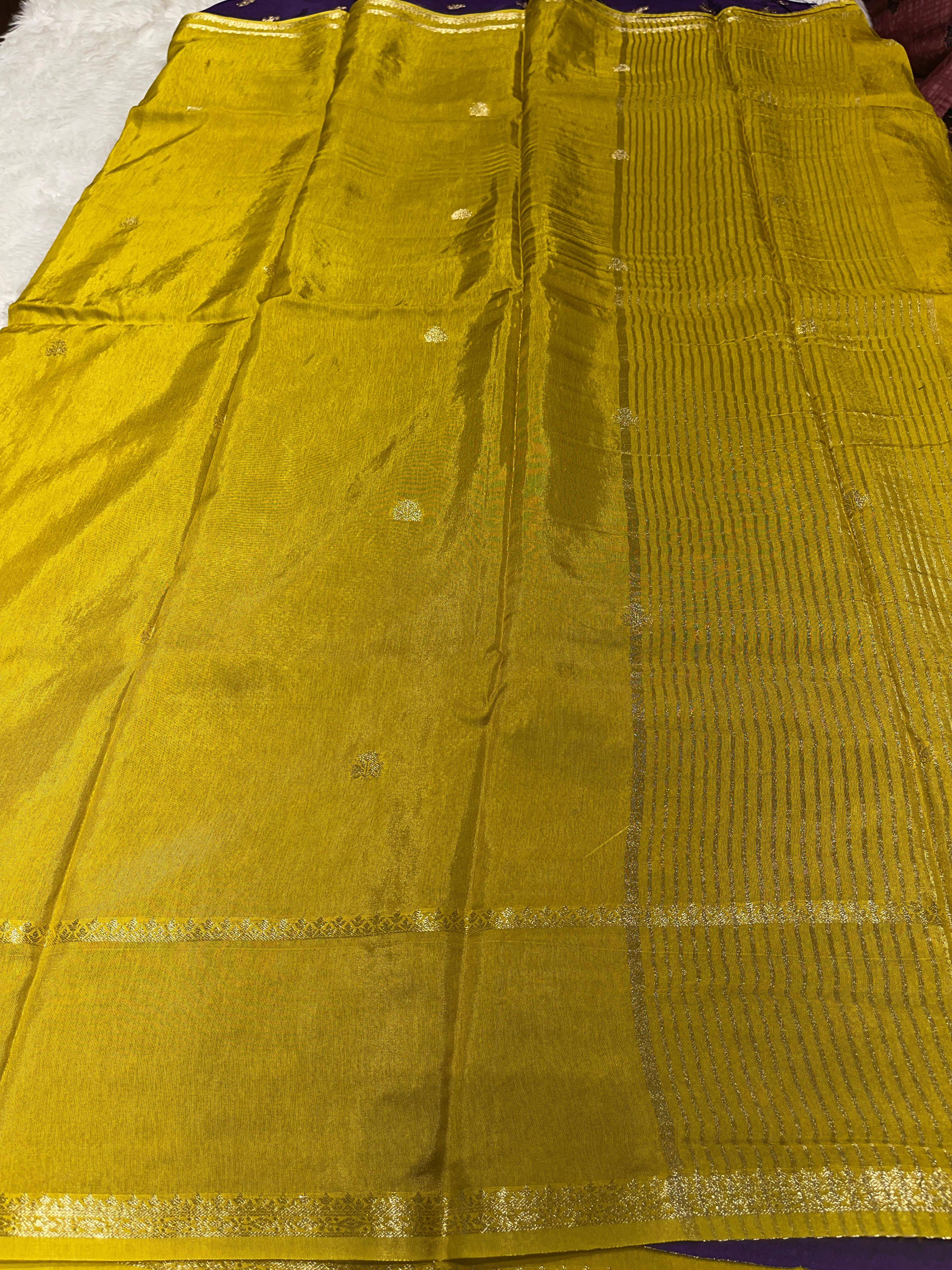 Viscose Chinon Silk Saree  -  vcs04