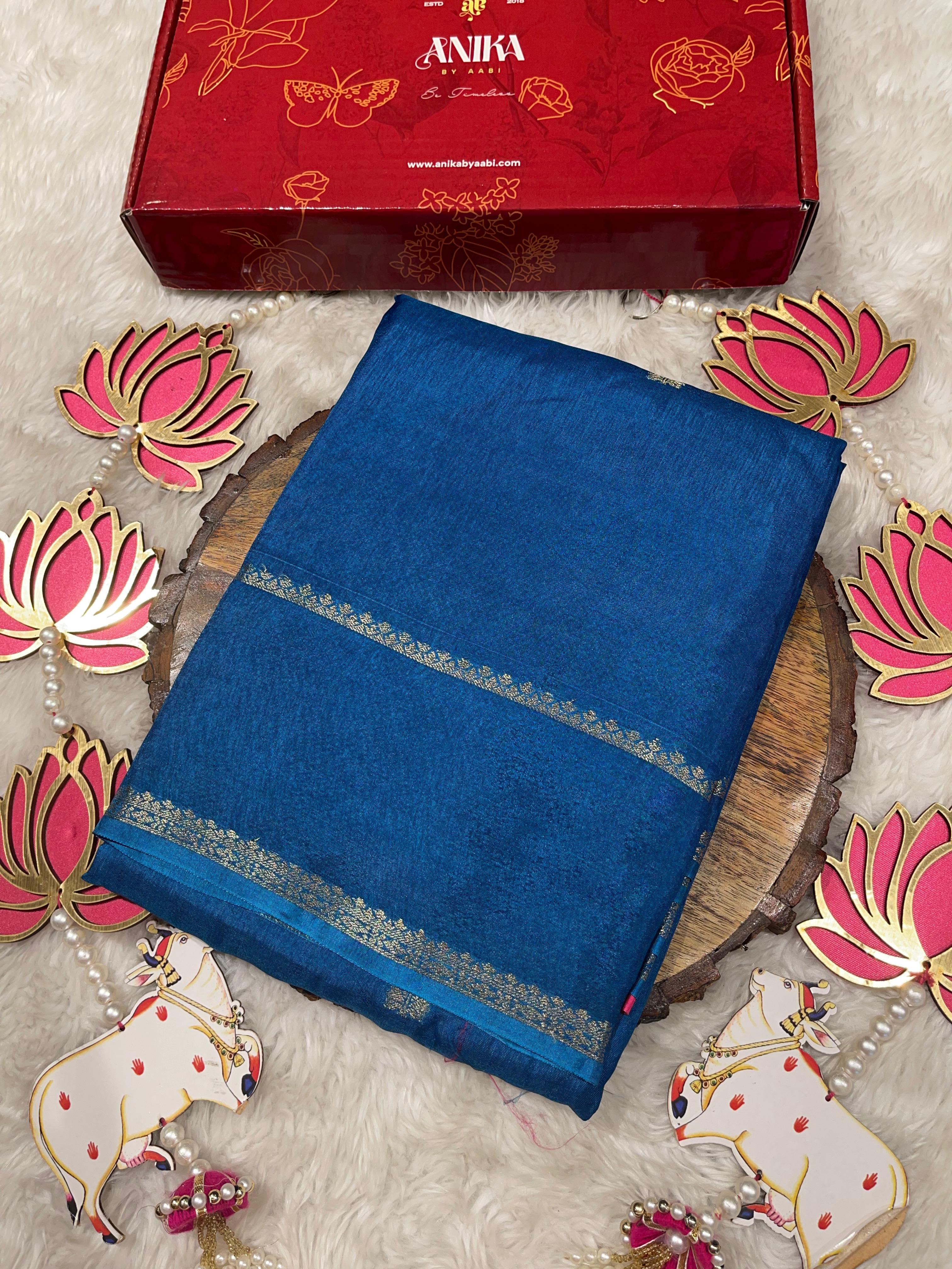 Viscose Chinon Silk Saree  - vcs06