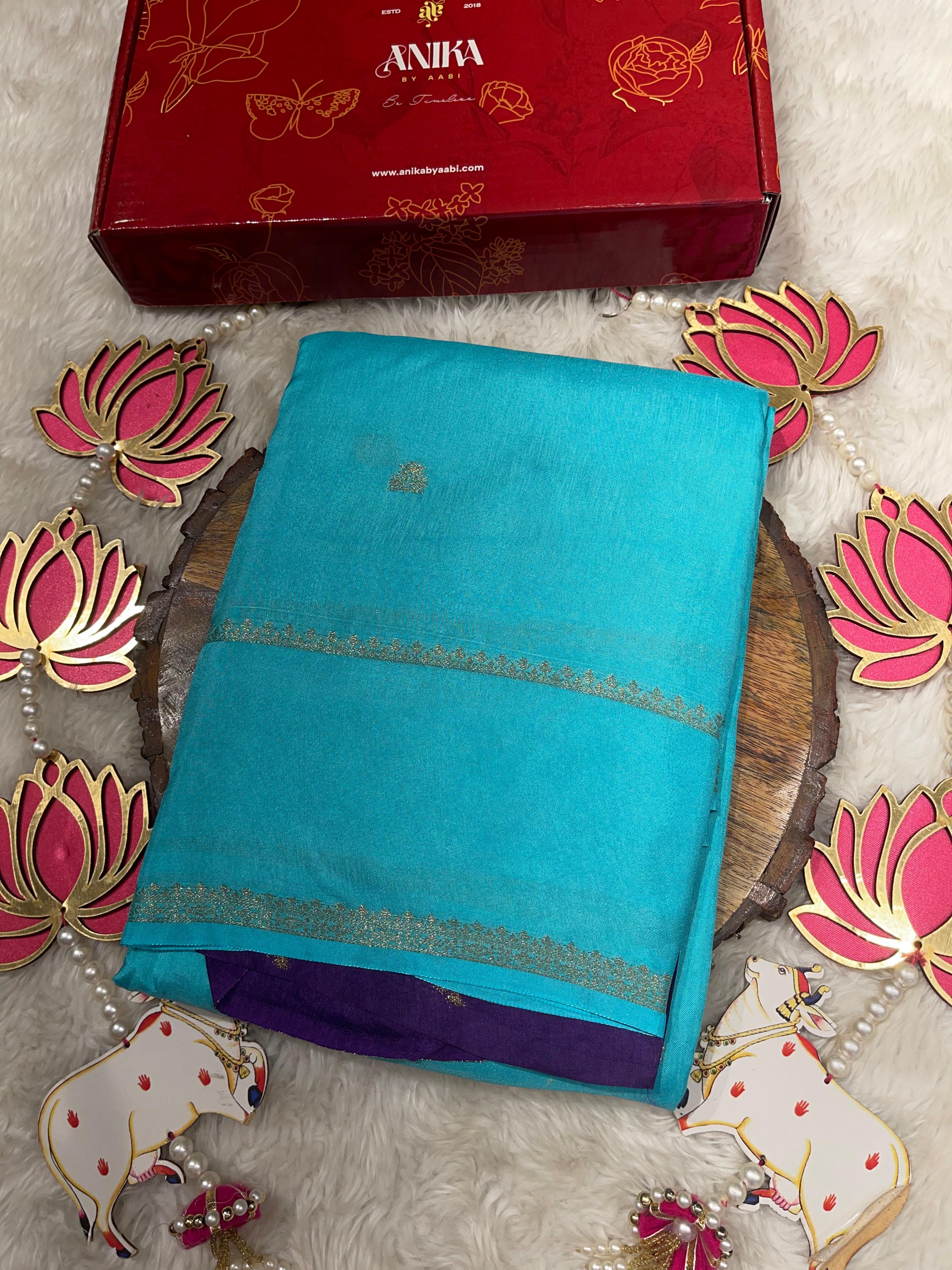 Viscose Chinon Silk Saree  - vcs07