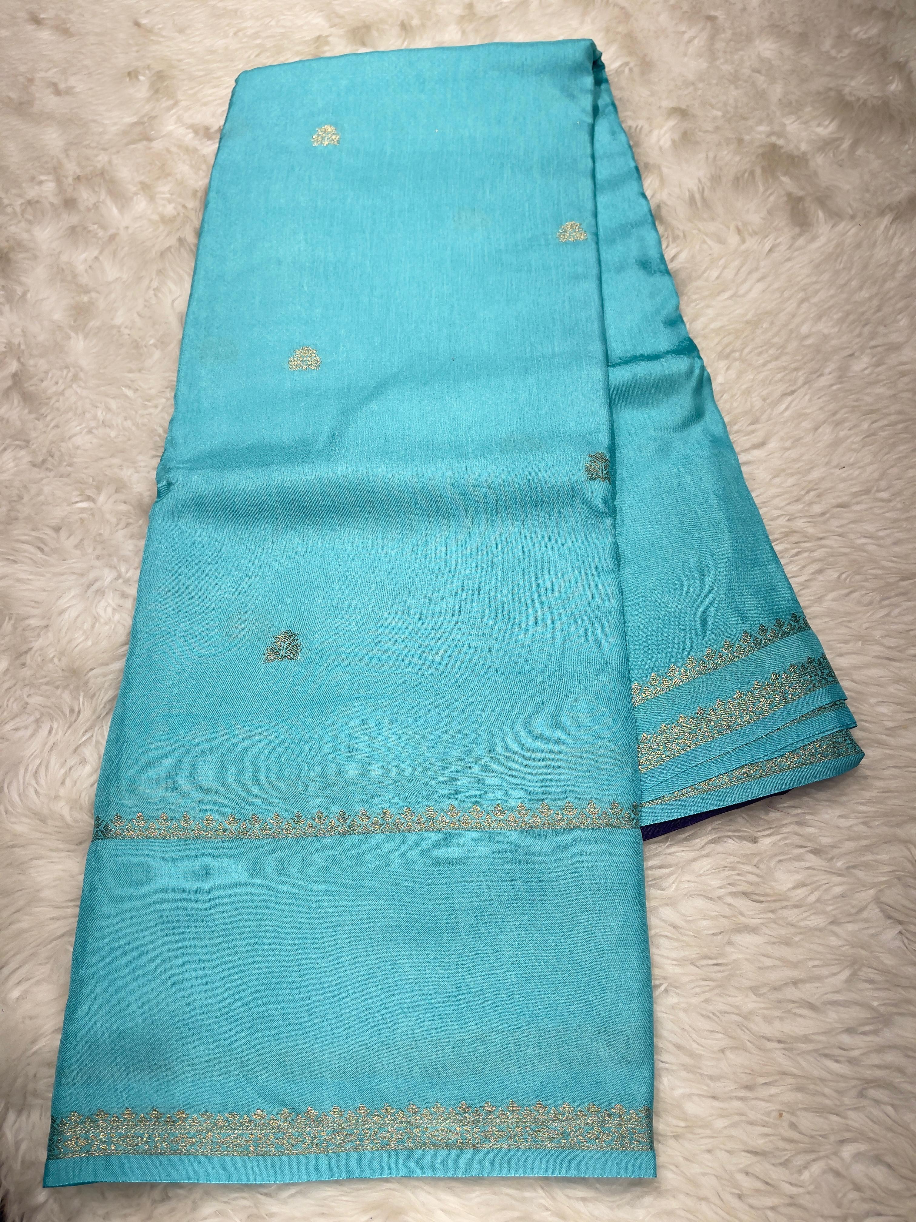 Viscose Chinon Silk Saree  - vcs07