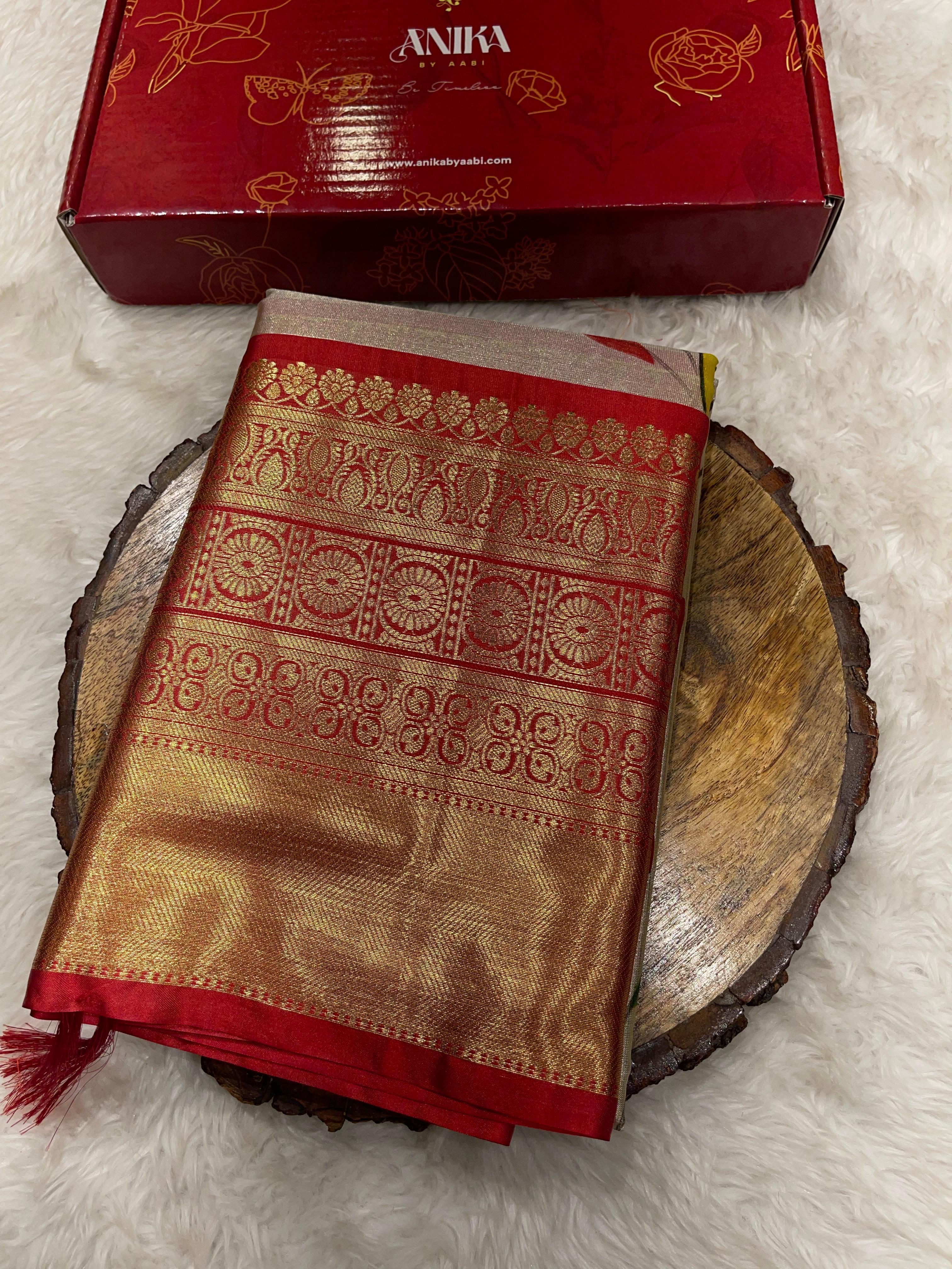 ANIKA'S KANCHI SEMI TISSUE SILK SAREE-AK04
