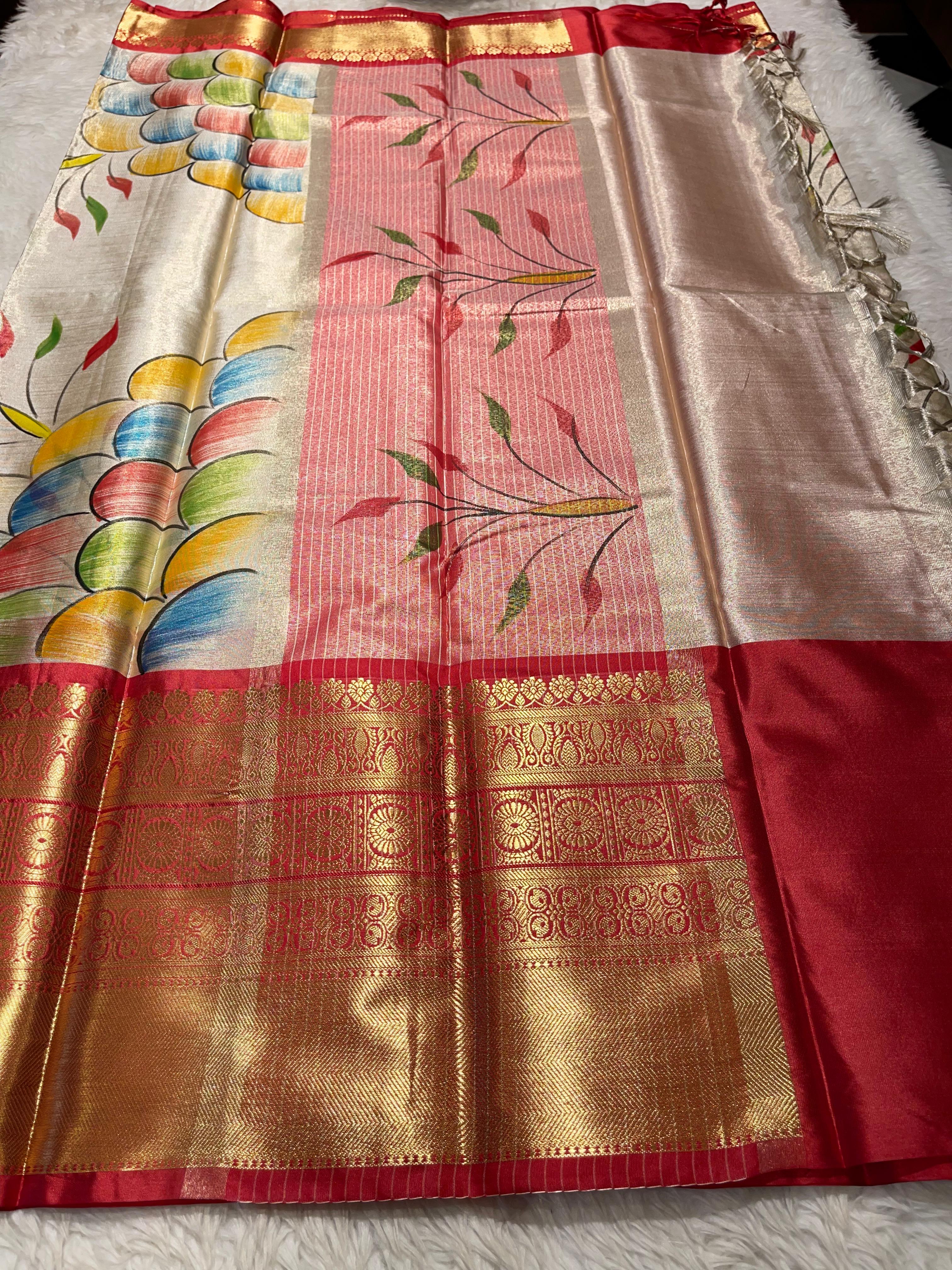 ANIKA'S KANCHI SEMI TISSUE SILK SAREE-AK04