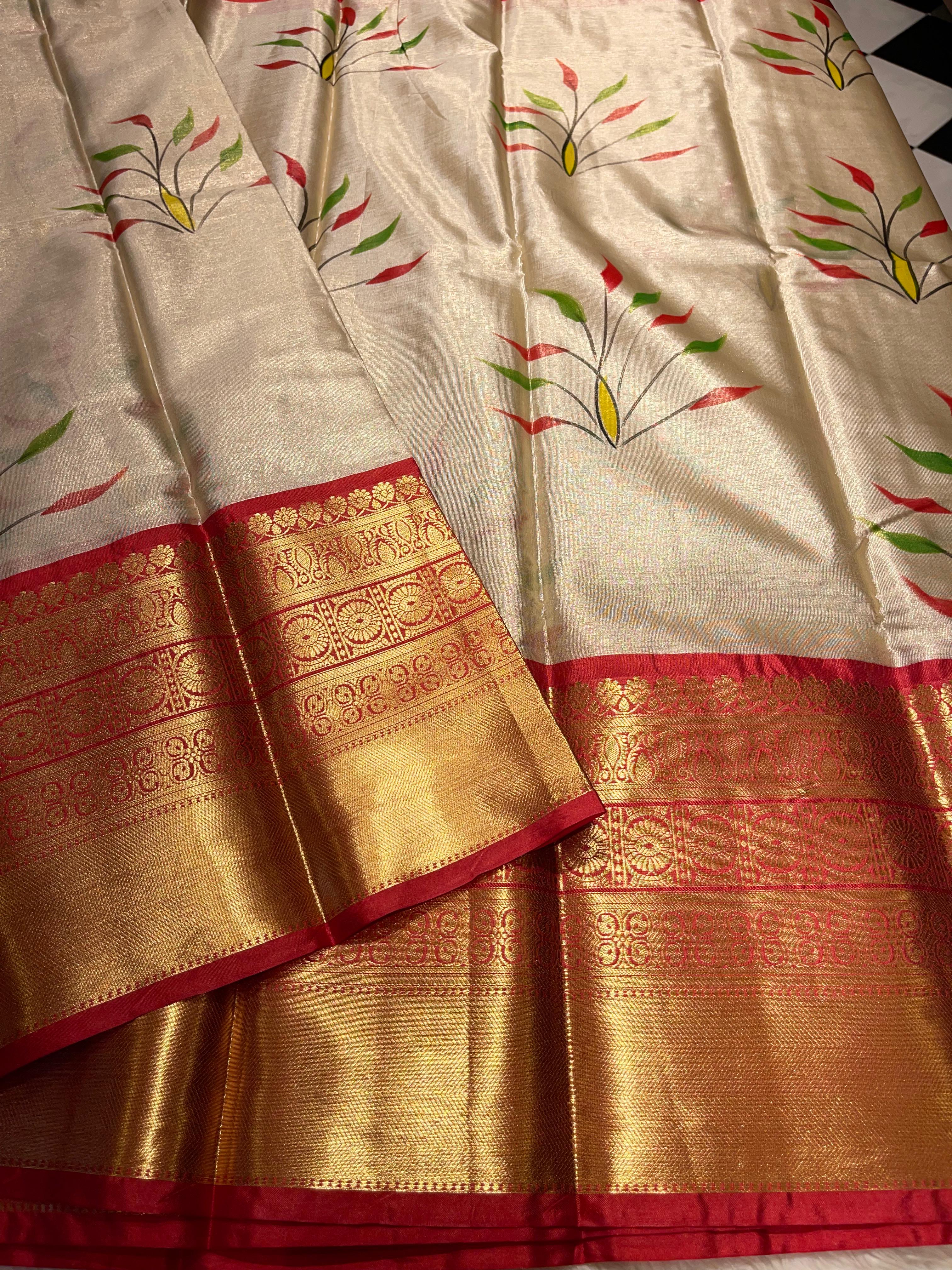 ANIKA'S KANCHI SEMI TISSUE SILK SAREE-AK04