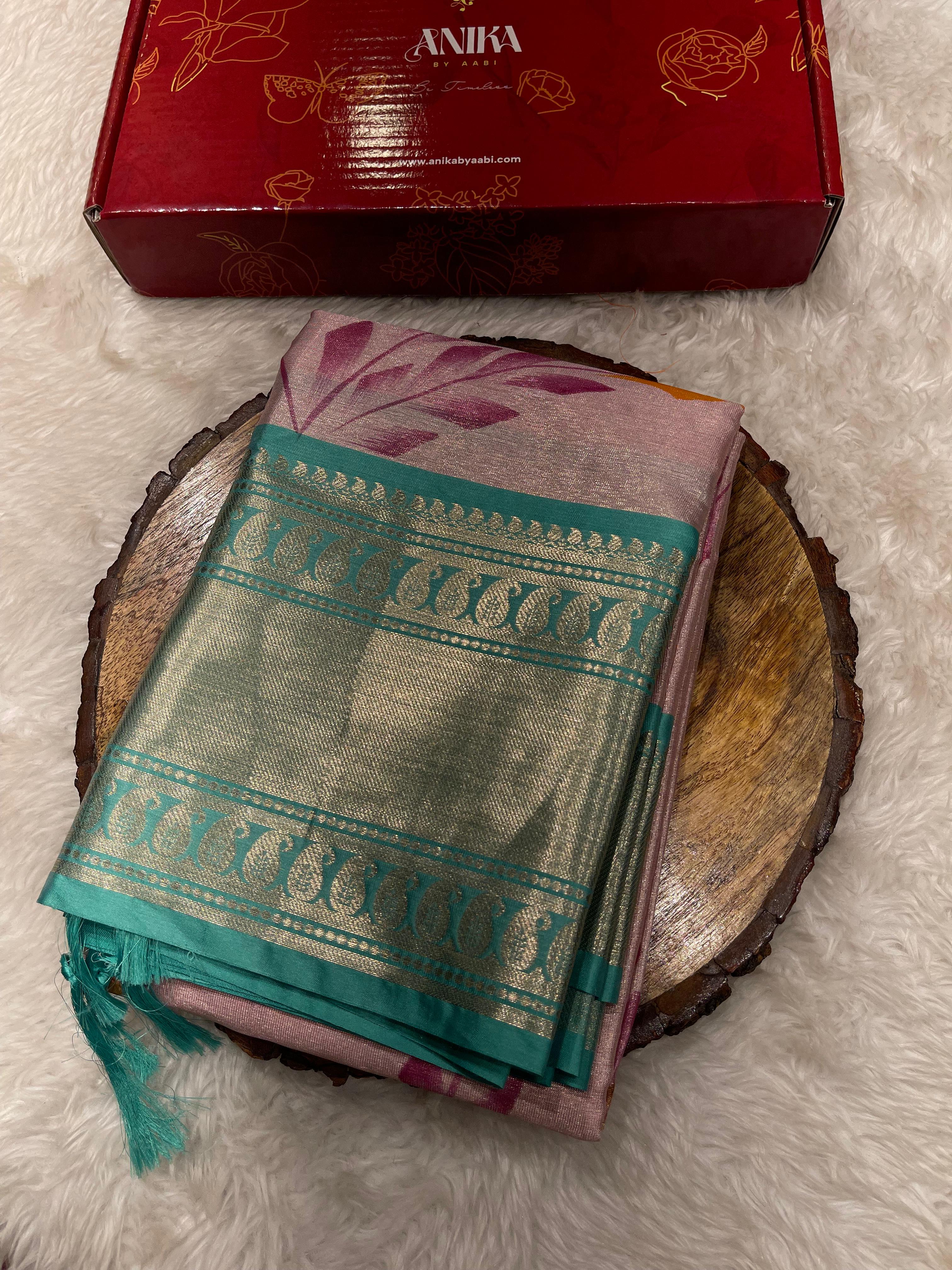 ANIKA'S KANCHI SEMI TISSUE SILK SAREE-AK05