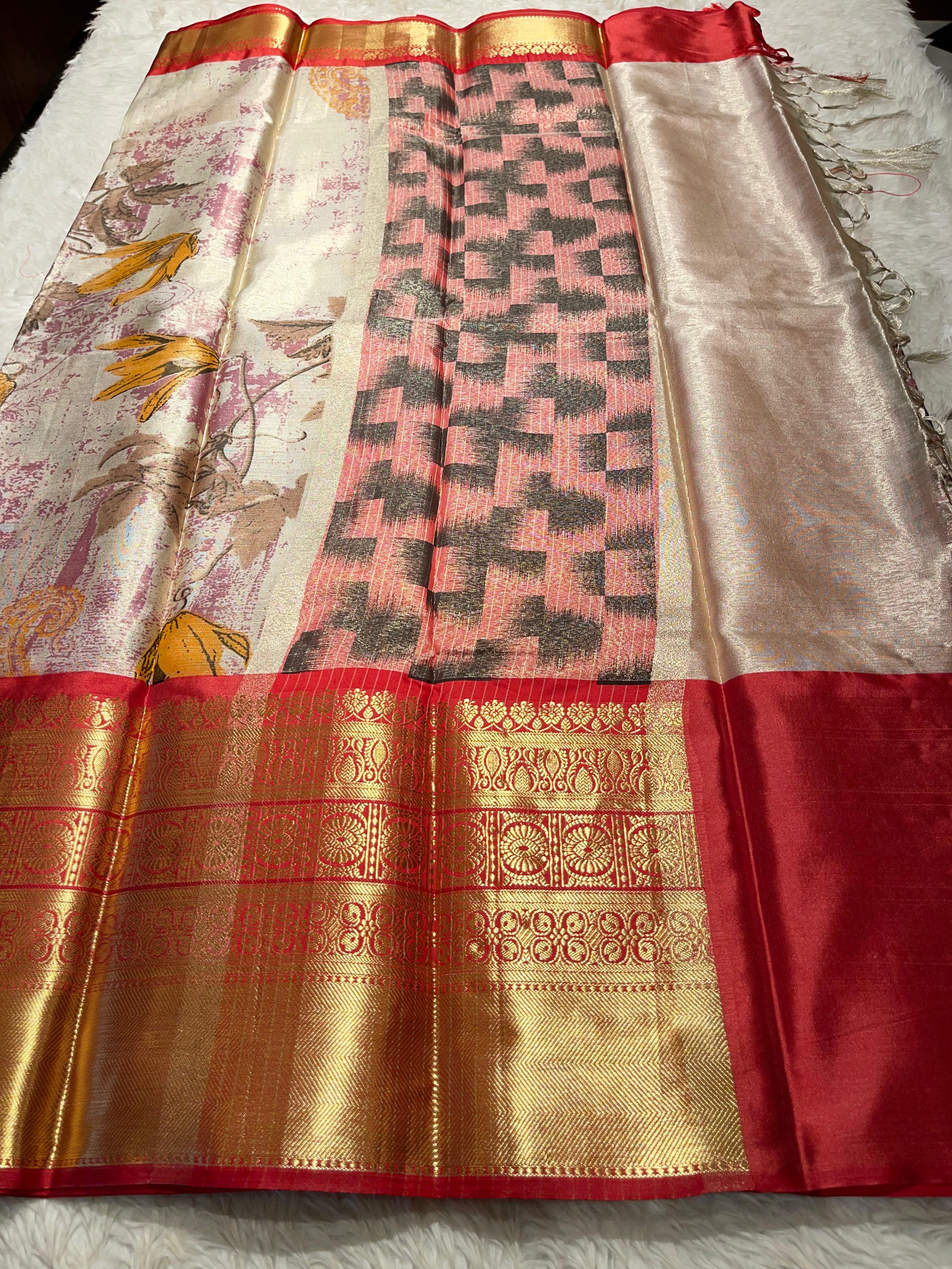 ANIKA'S KANCHI SEMI TISSUE SILK SAREE-AK06