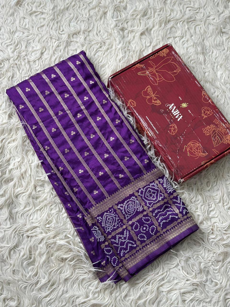 Bandini Exclusive Semi katan silk saree - AT02