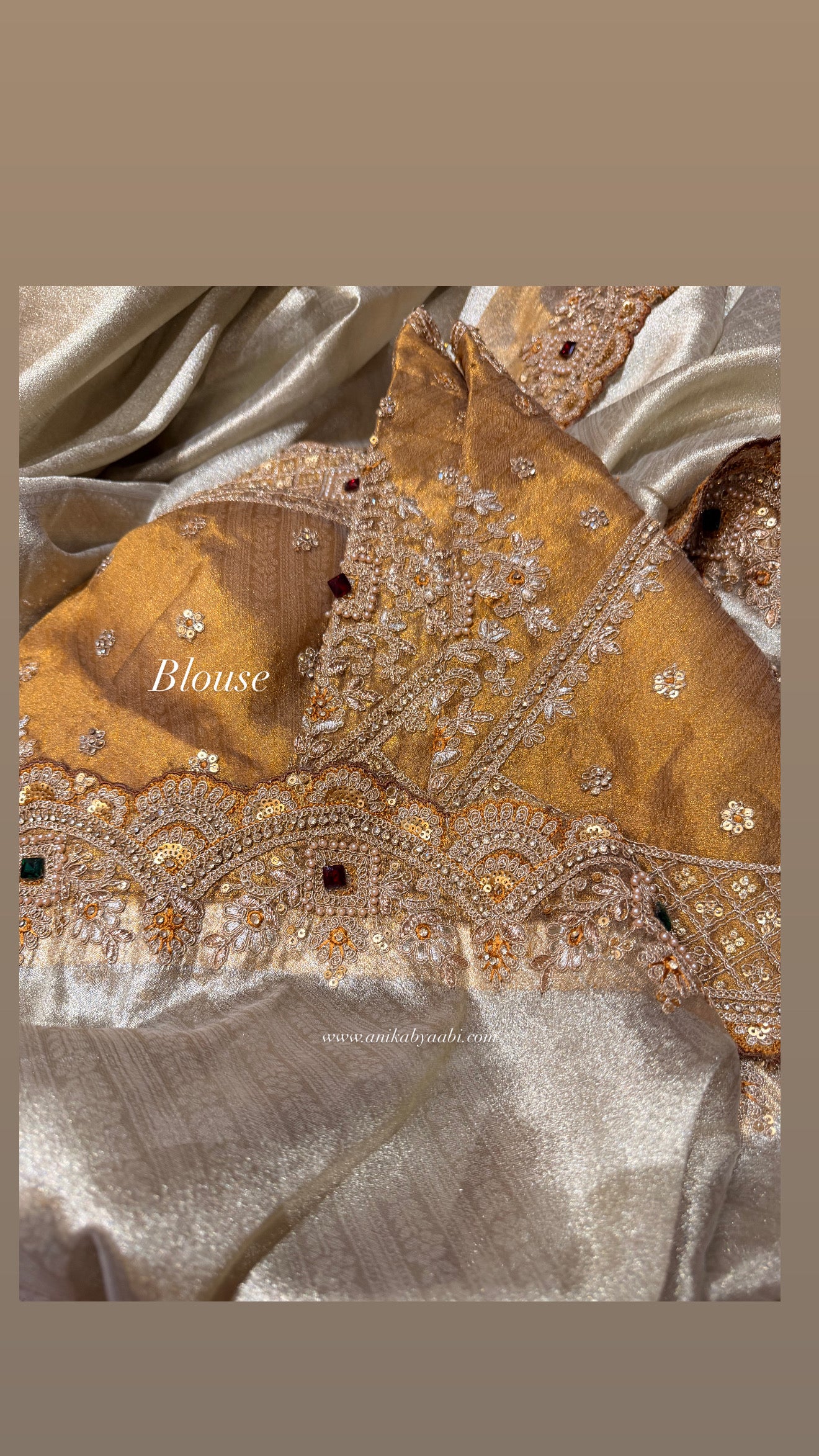 Festive Edit - Banarasi Tissue silver & Gold Designer saree with scallop work