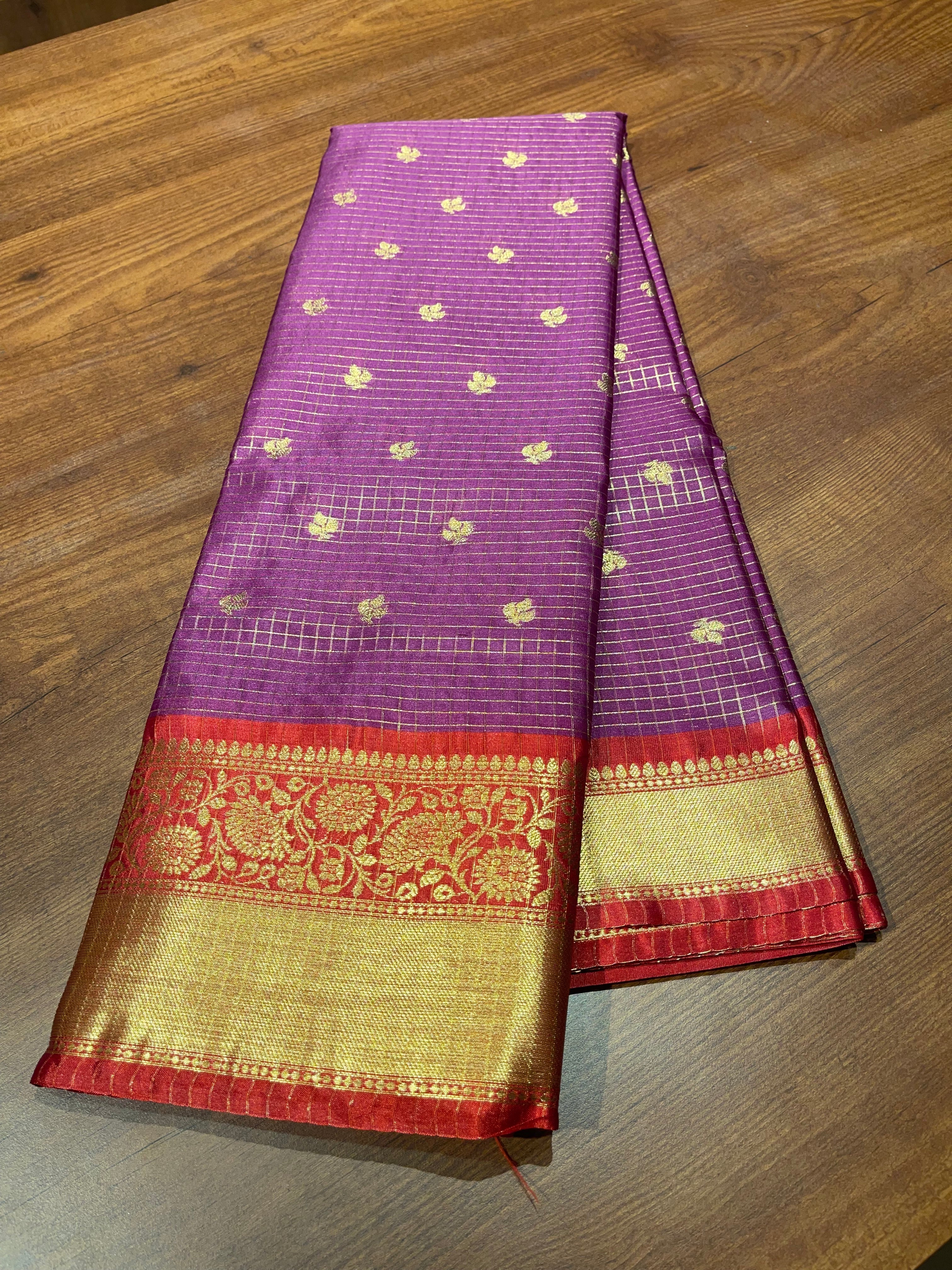 Anika’s Semi silk checks -ASC10