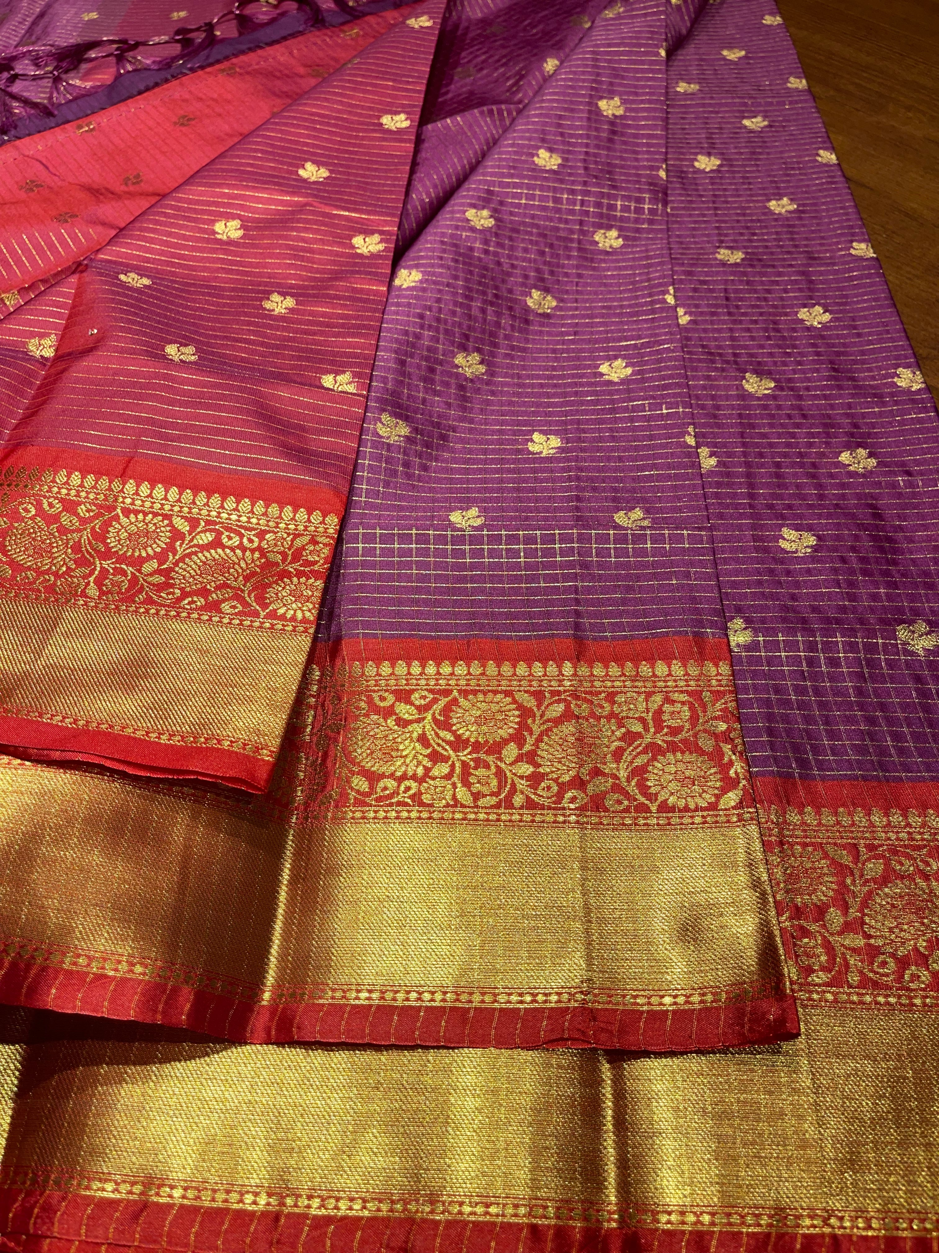 Anika’s Semi silk checks -ASC10
