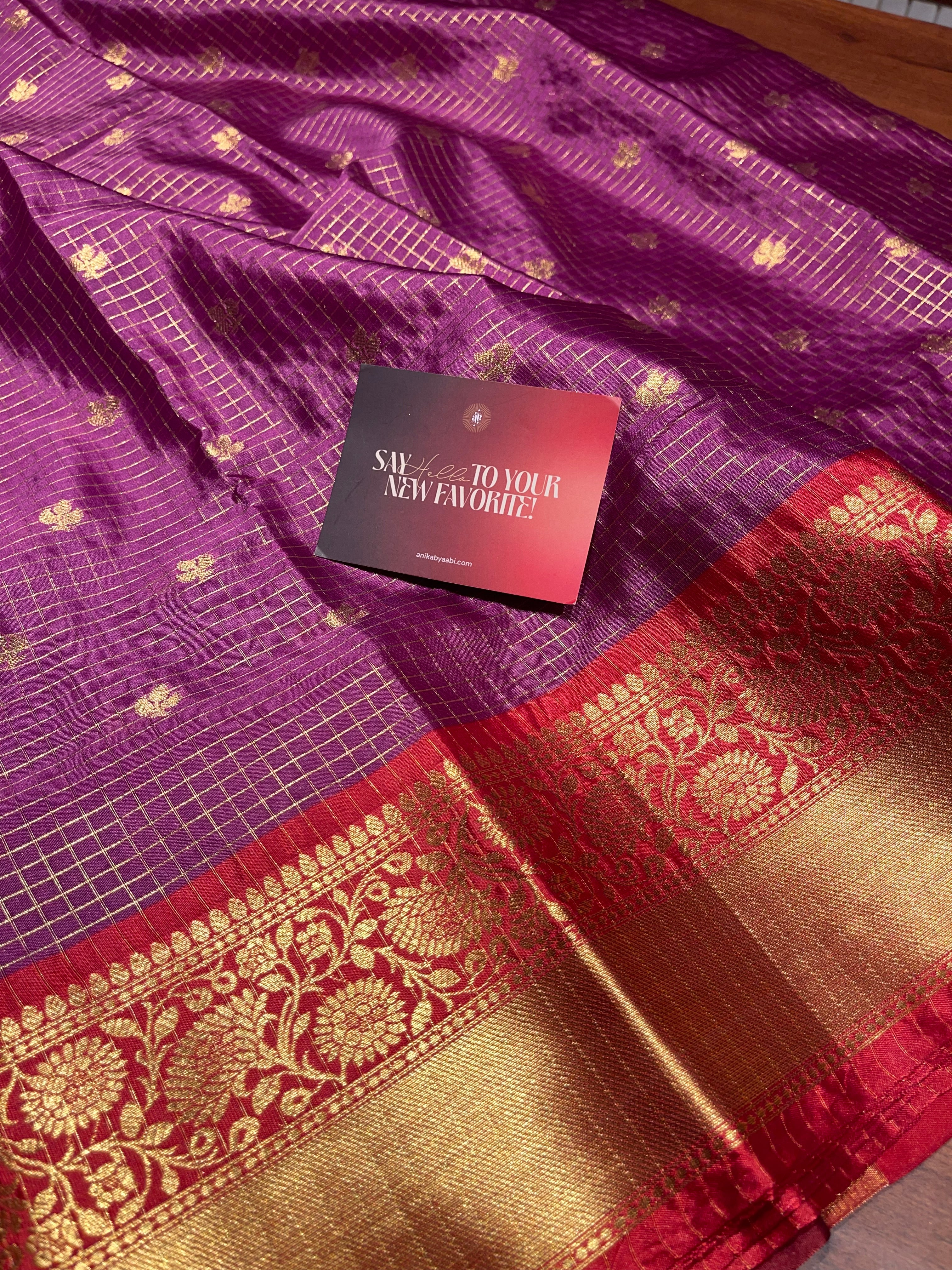 Anika’s Semi silk checks -ASC10