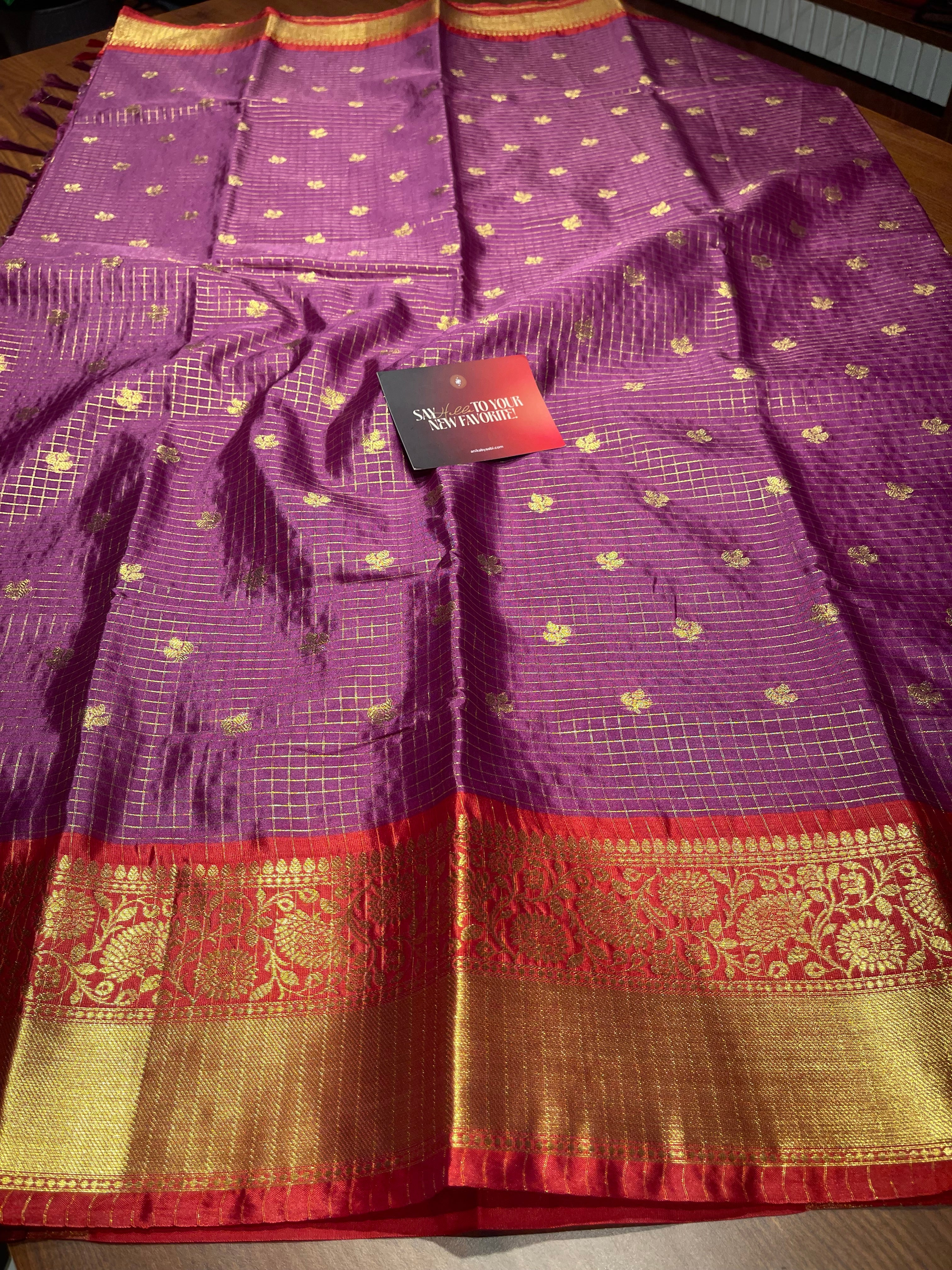 Anika’s Semi silk checks -ASC10