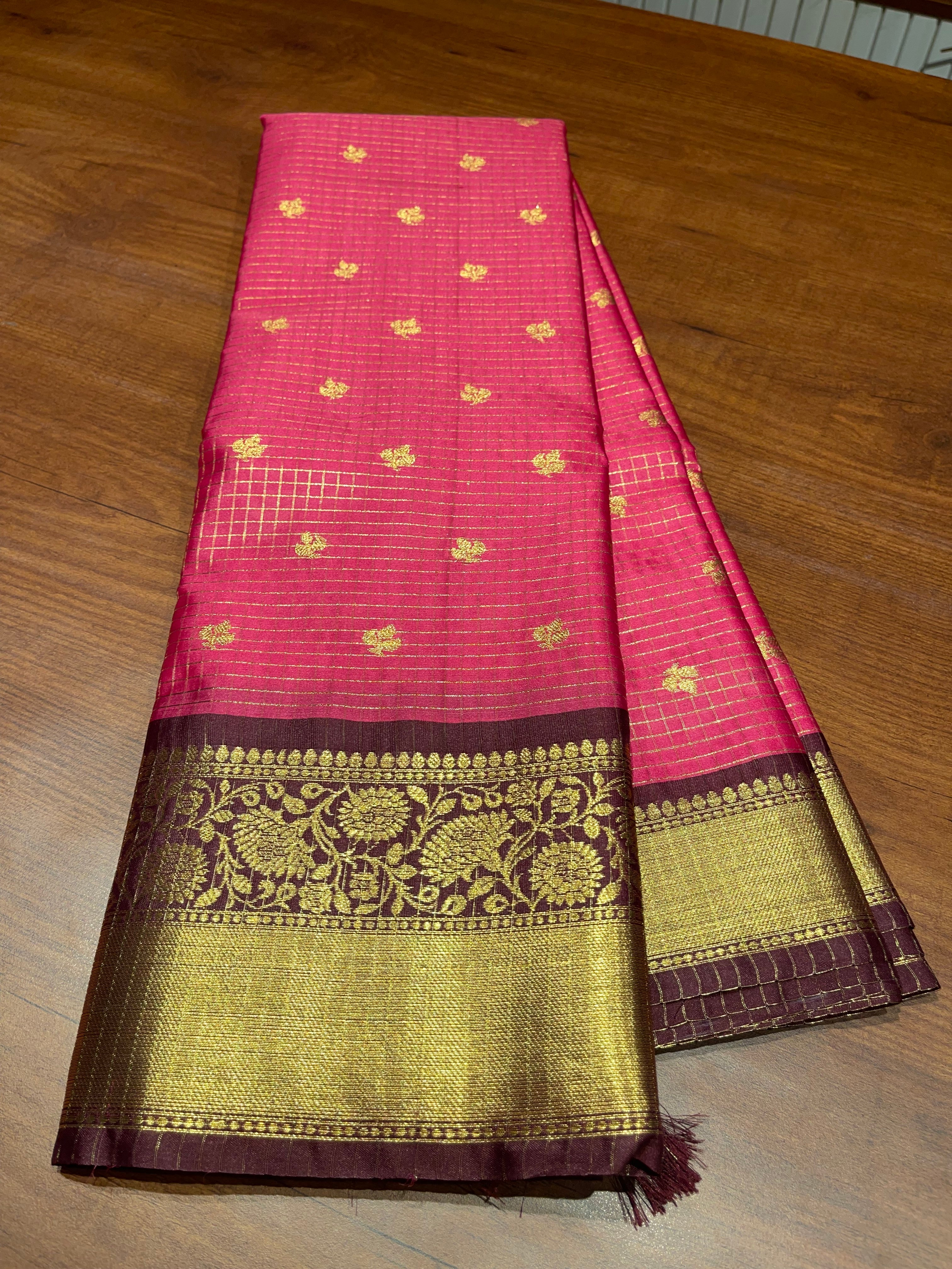 Anika’s Semi silk checks -ASC09