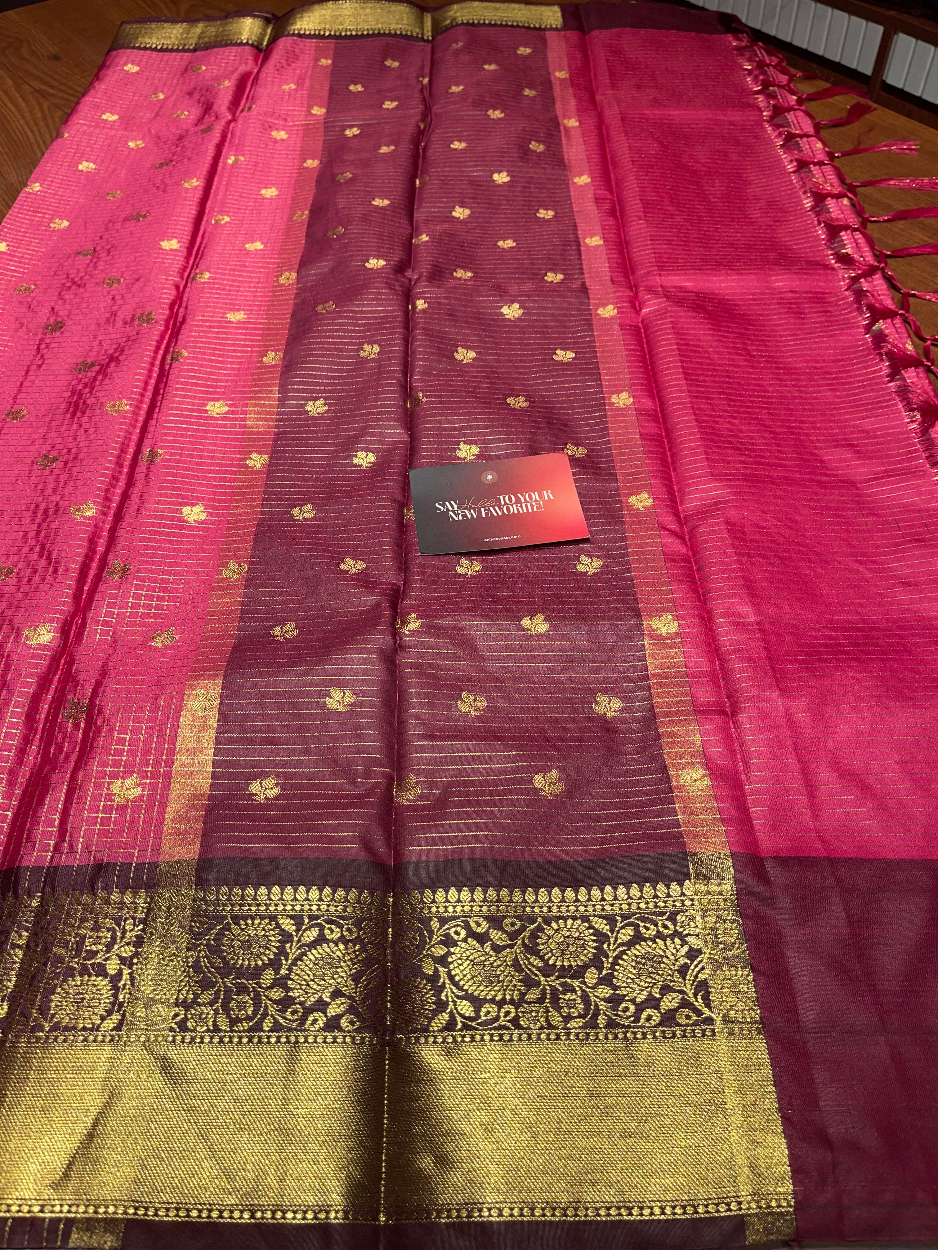 Anika’s Semi silk checks -ASC09