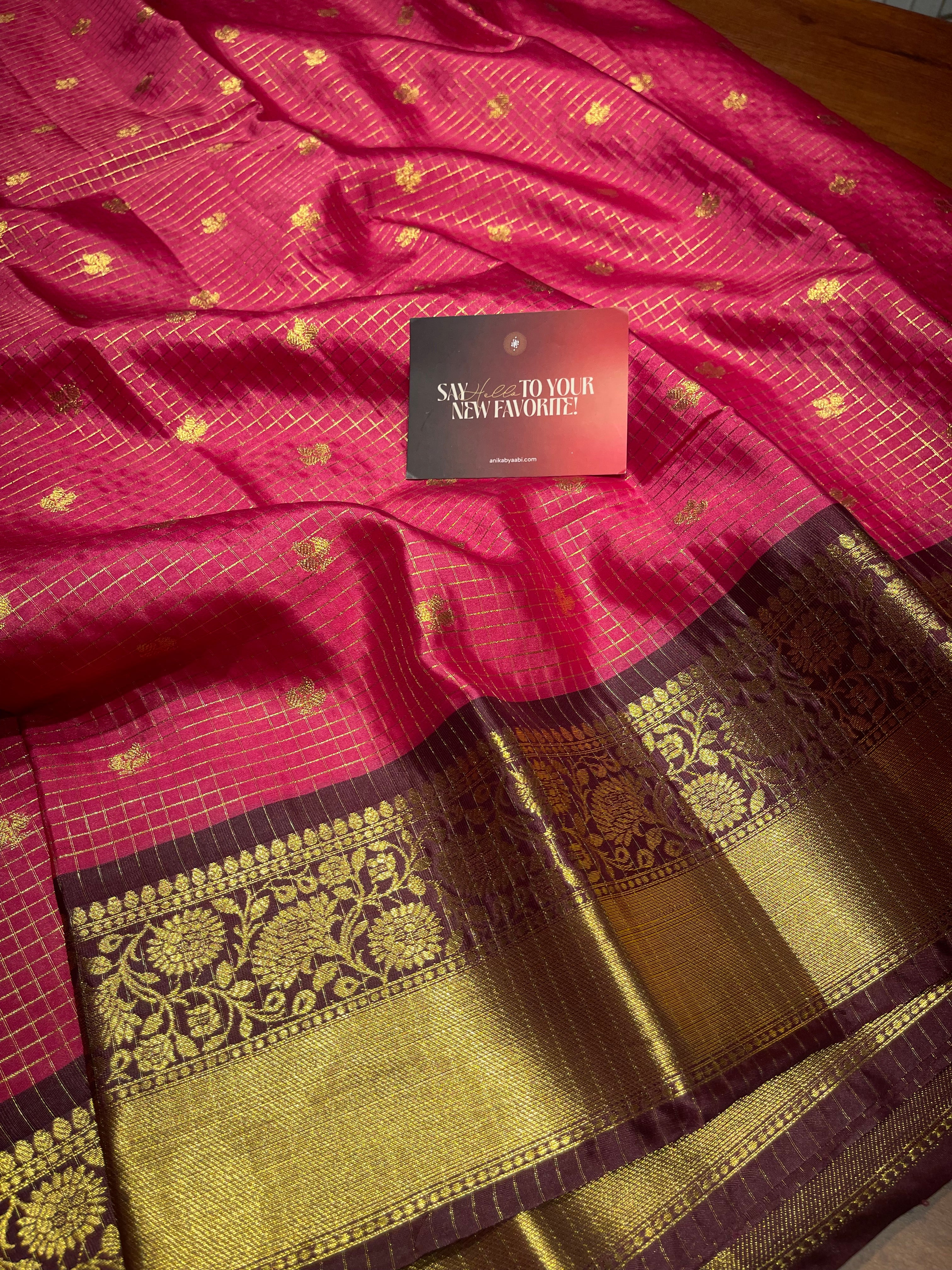 Anika’s Semi silk checks -ASC09
