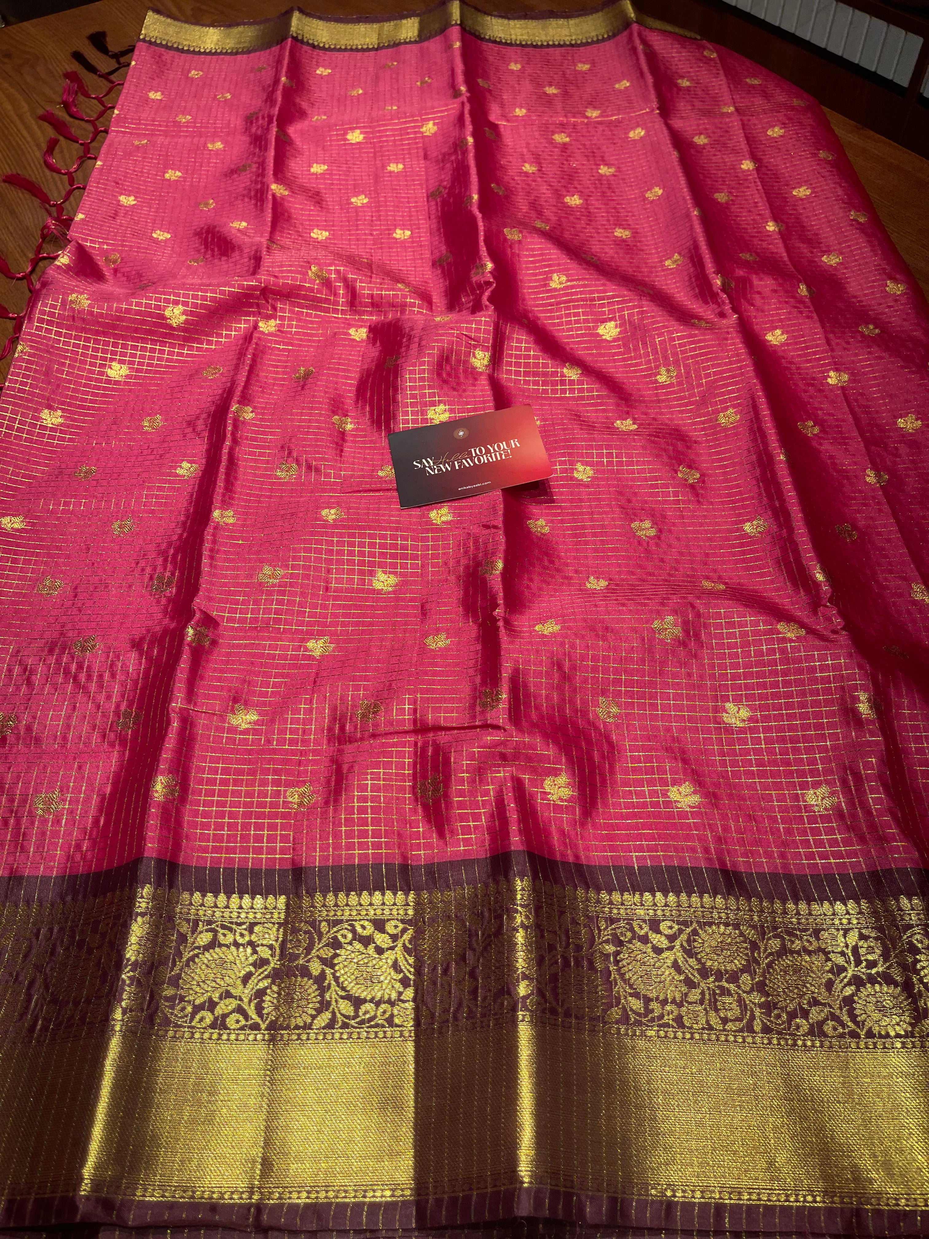 Anika’s Semi silk checks -ASC09