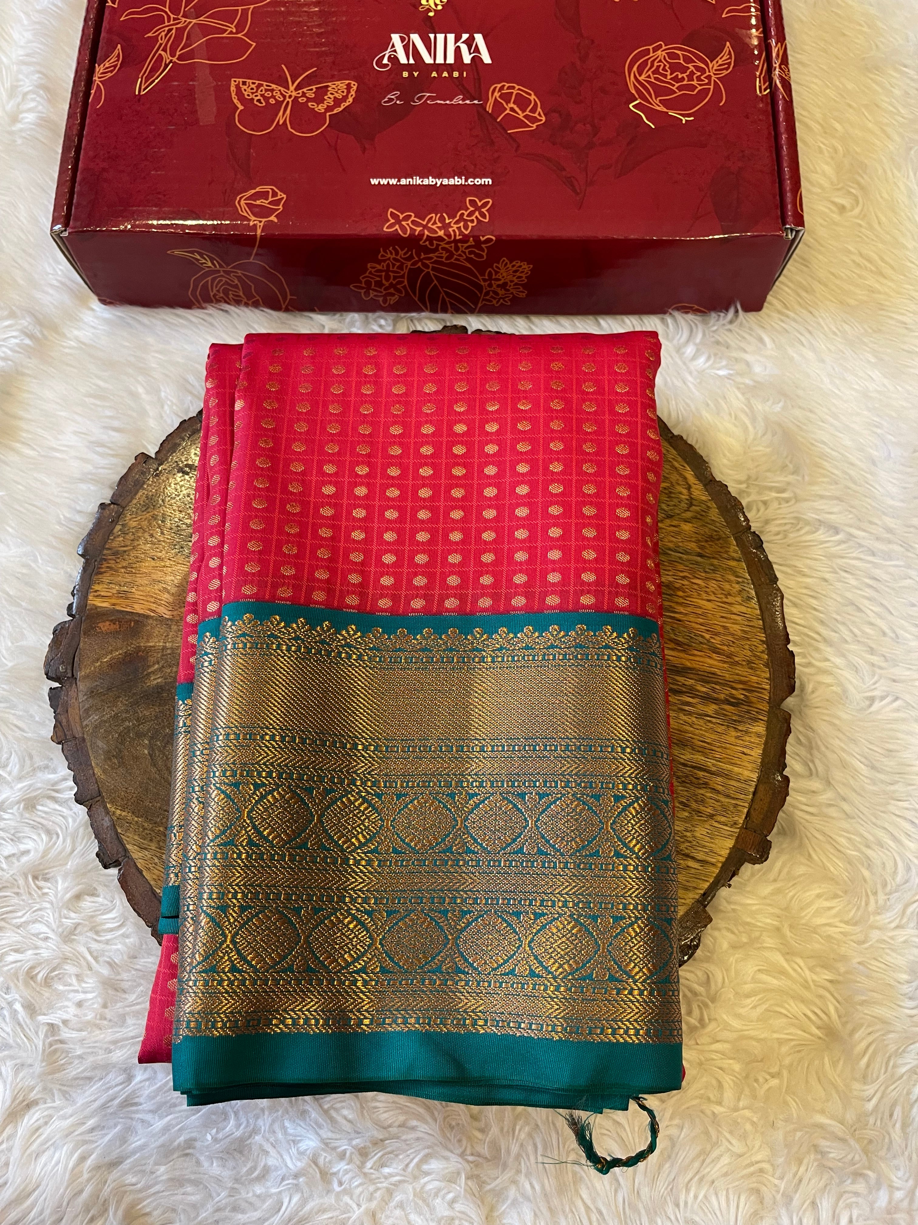 1000 BUTTAS-DARKPEACH WITH TURQUOISE