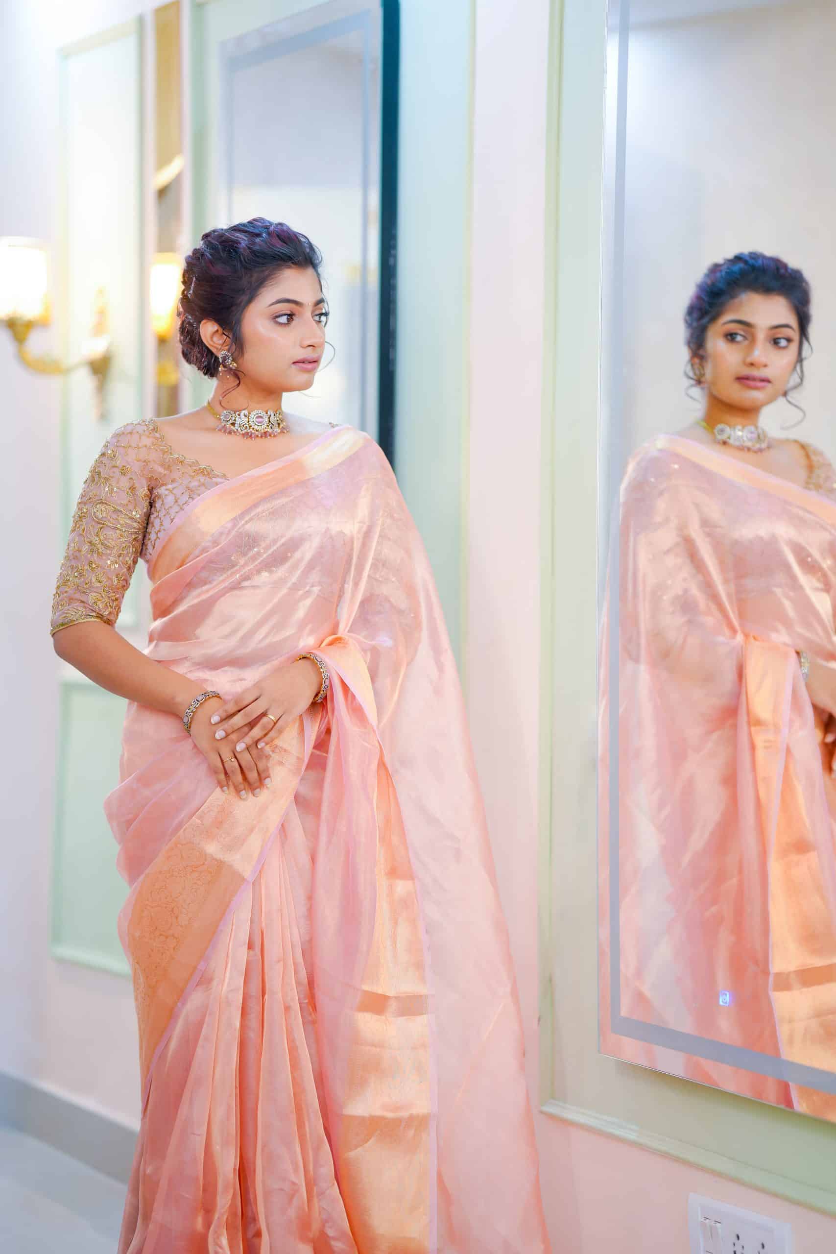 KALKI-ROSEGOLD PINK BRIDAL EDIT SAREE