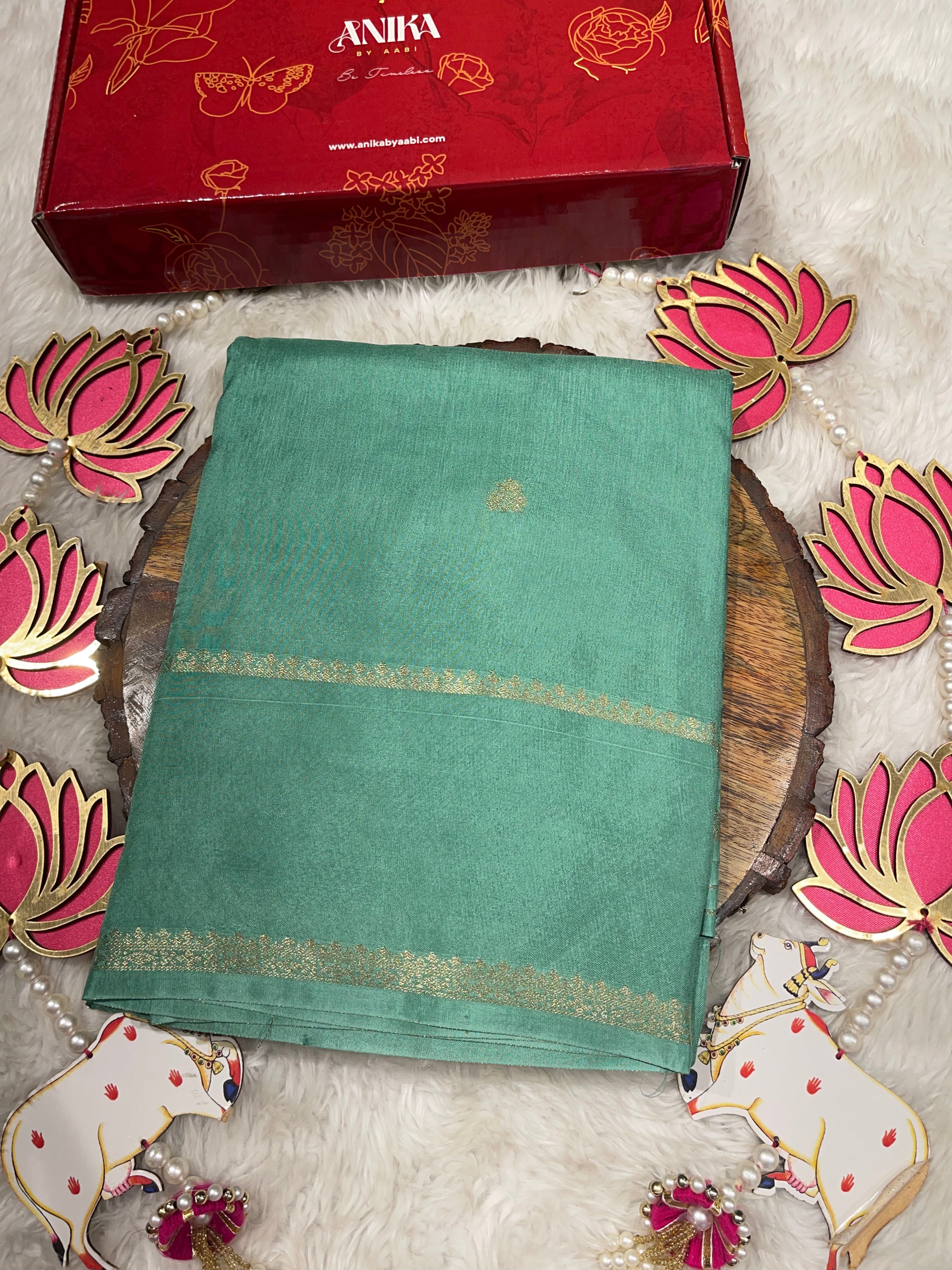 Viscose Chinon Silk Saree  - vcs03