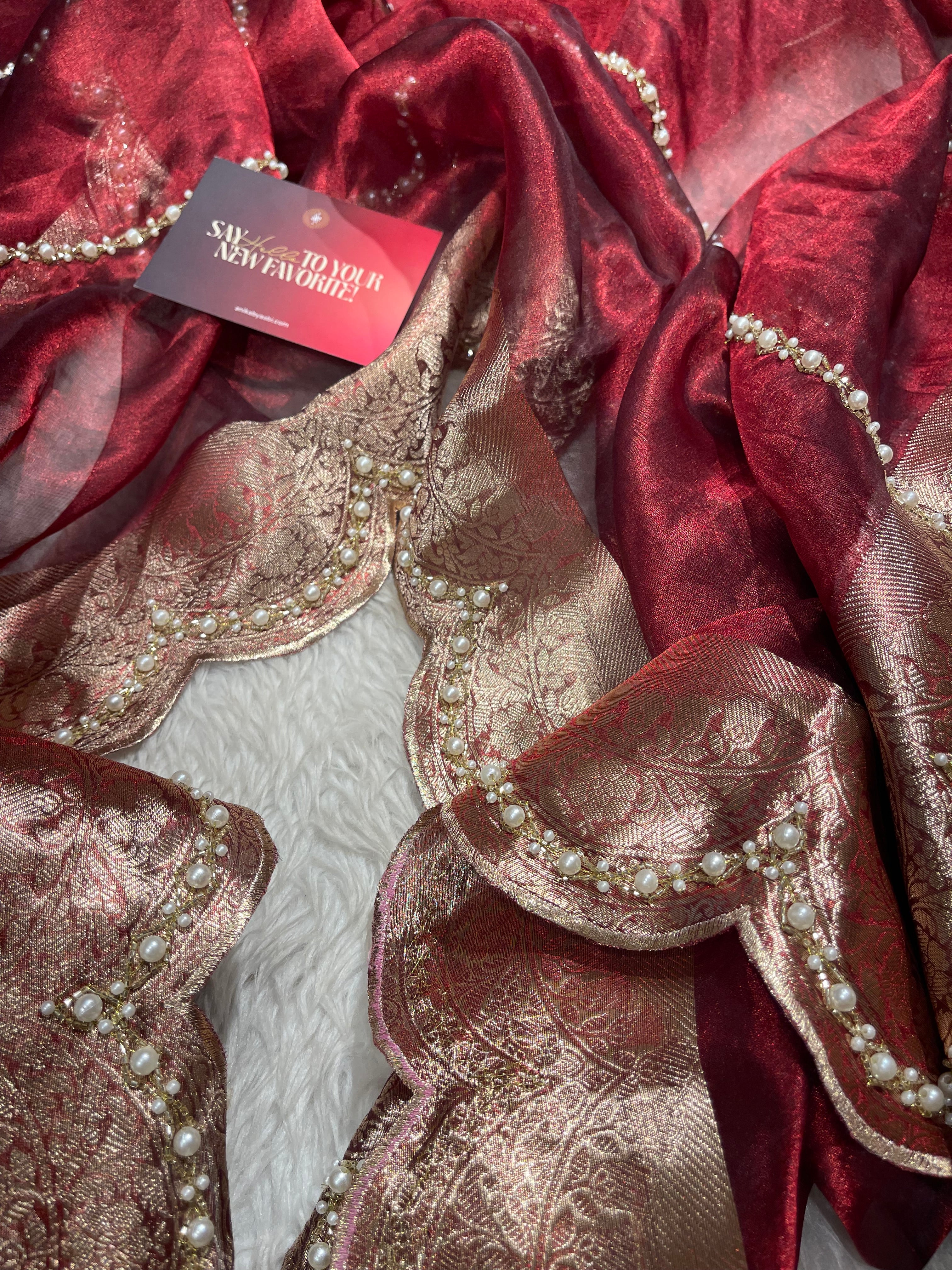 KALKI -BRDAIL EDIT MAROON SAREE