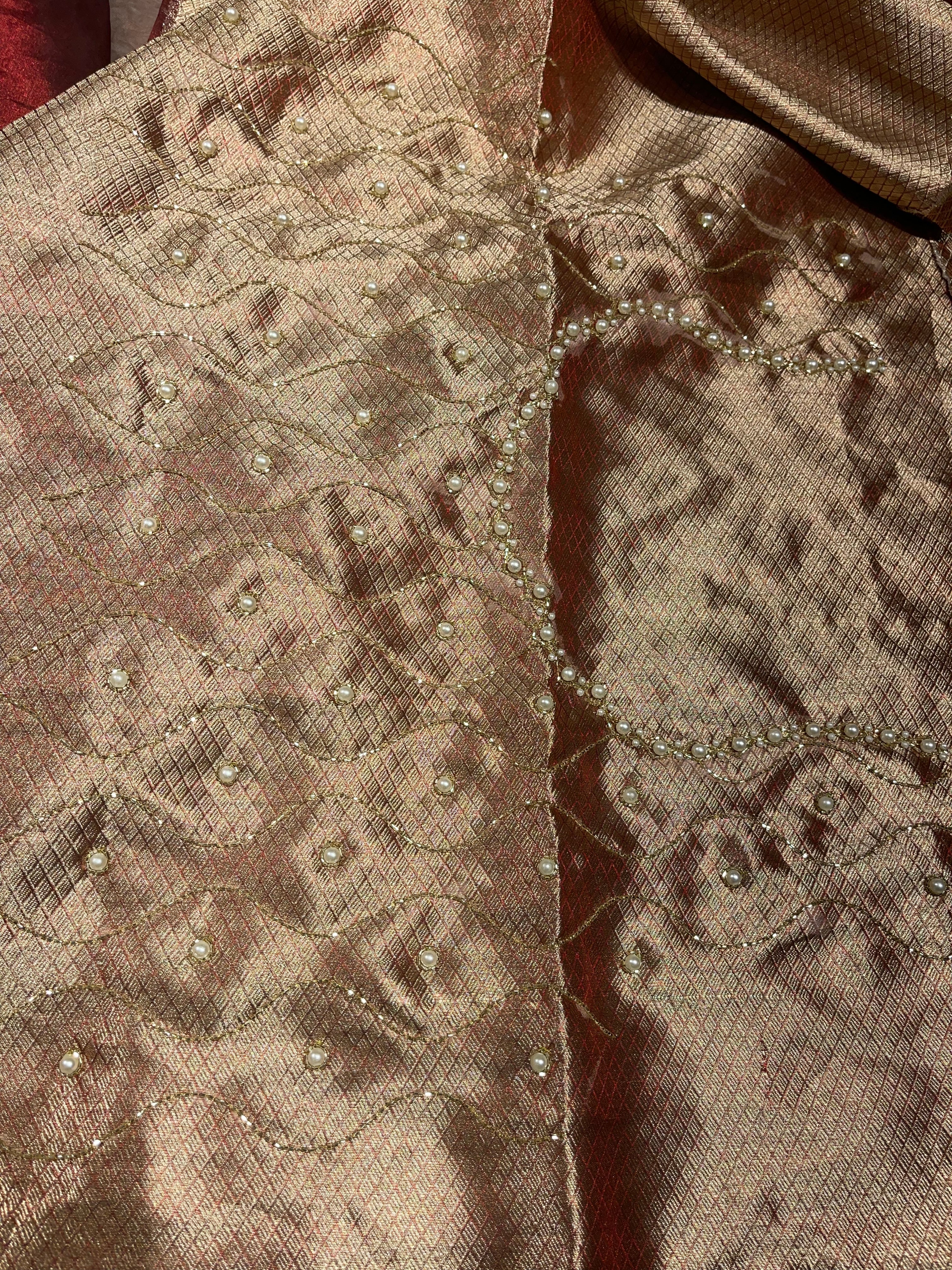 KALKI -BRDAIL EDIT MAROON SAREE