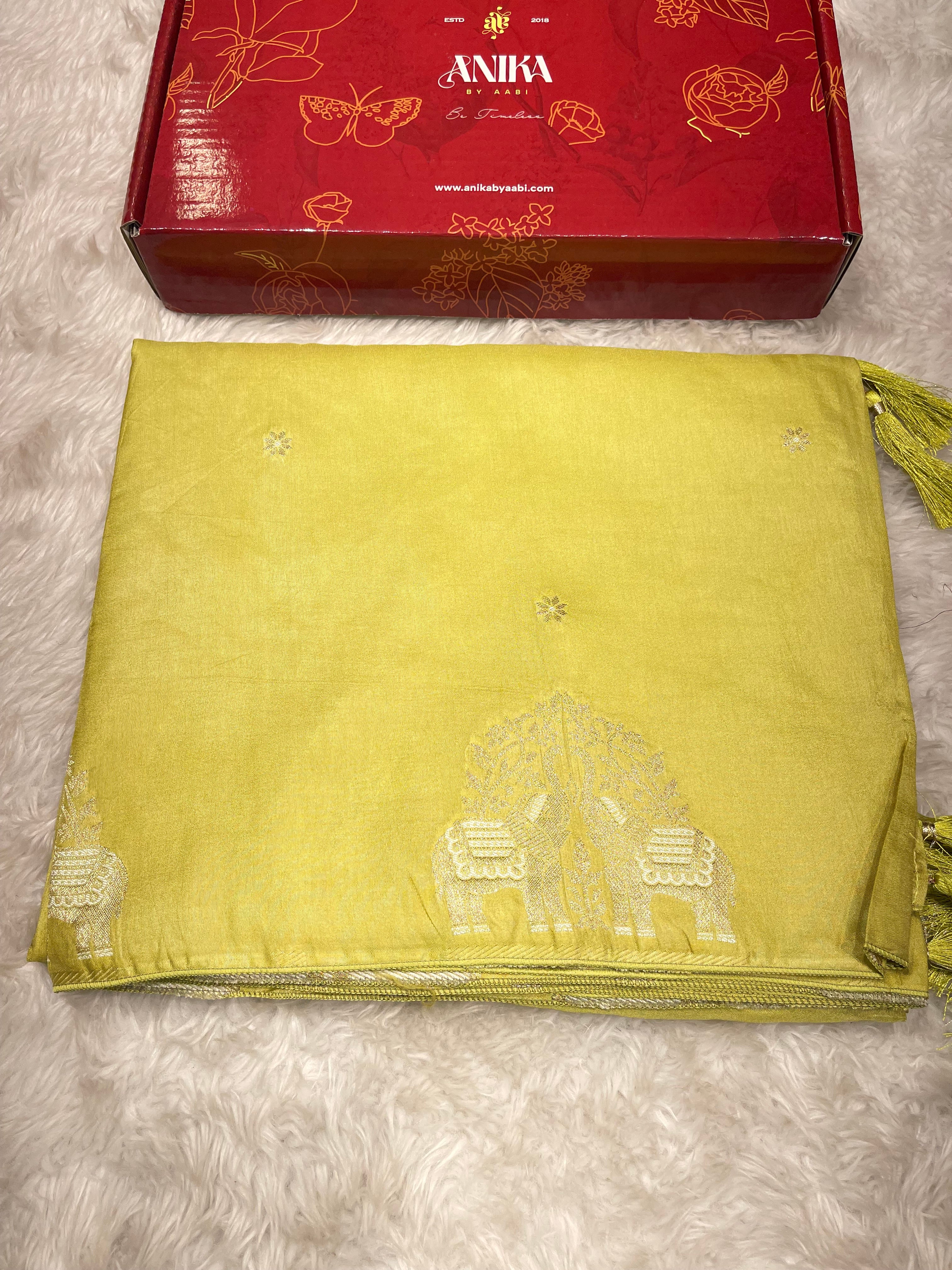 Banarasi chinon silk saree - Masaba Purple -MP03