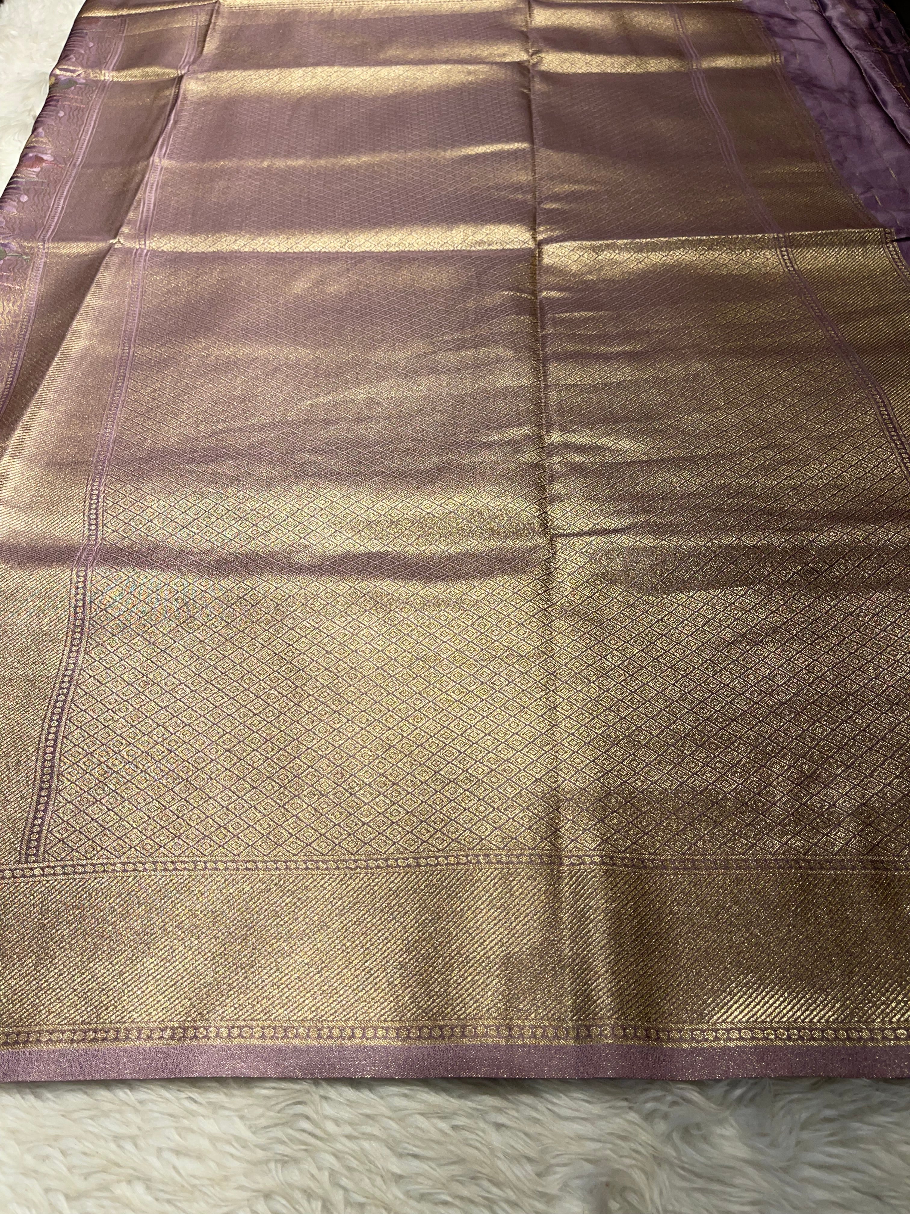 Banarasi semi katan mushro soft silk Saree- BSK01