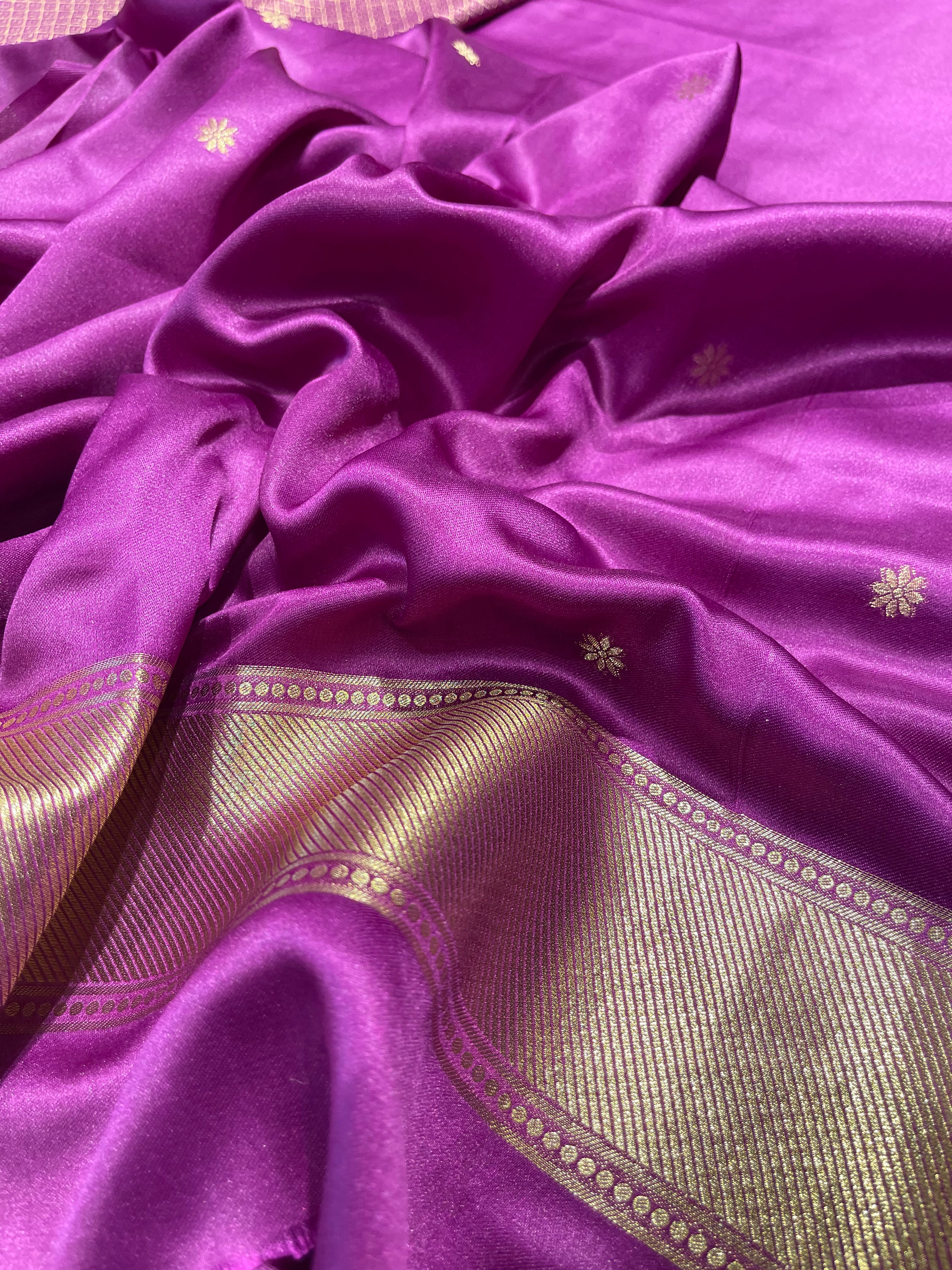 Banarasi semi katan mushro soft silk Saree- BSK02