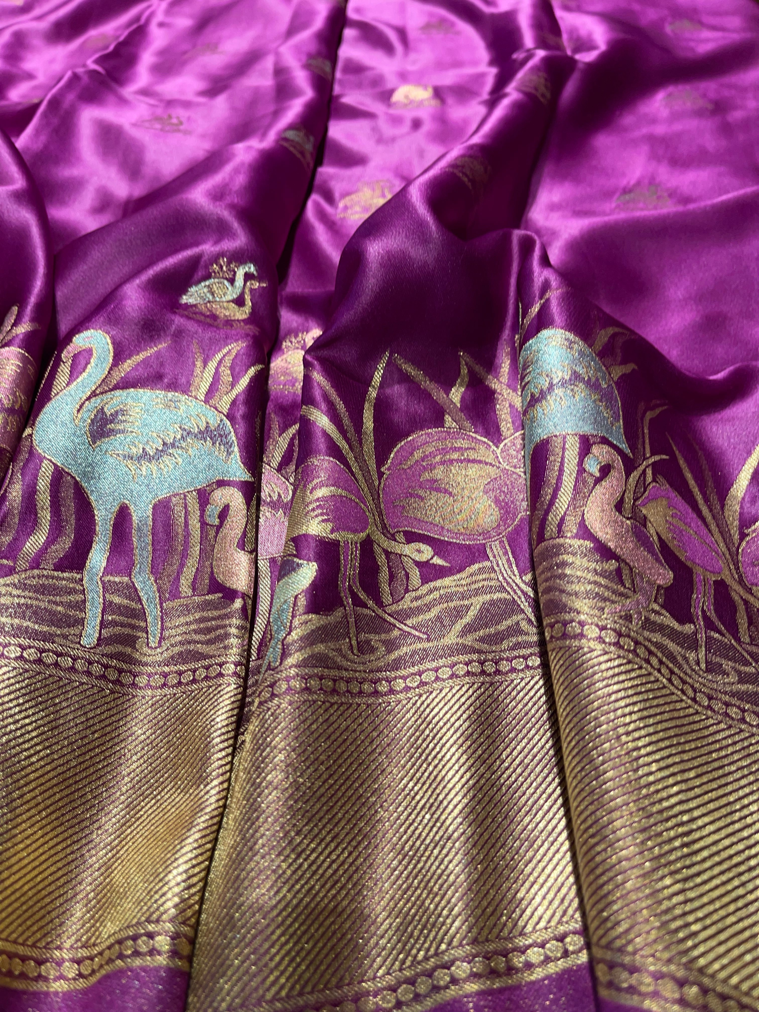 Banarasi semi katan mushro soft silk Saree- BSK02