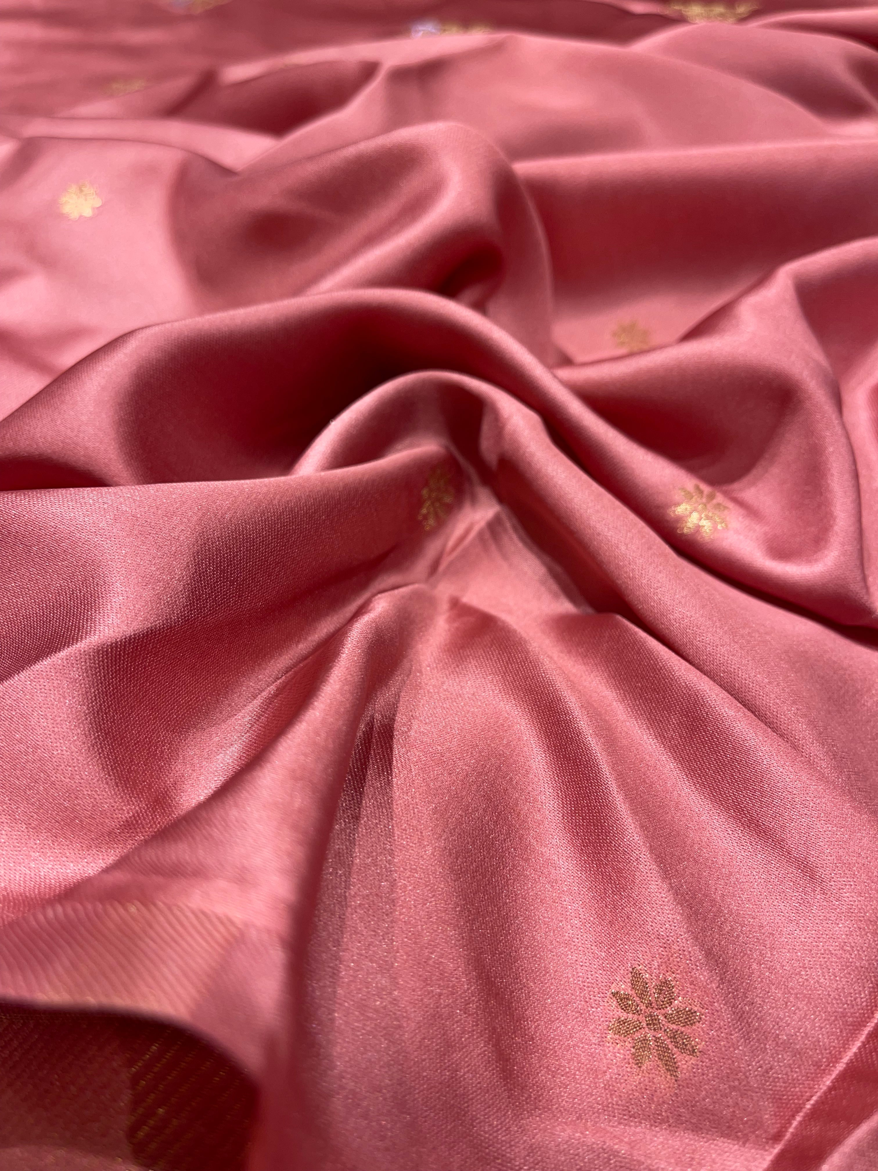 Banarasi semi katan mushro soft silk Saree- BSK03