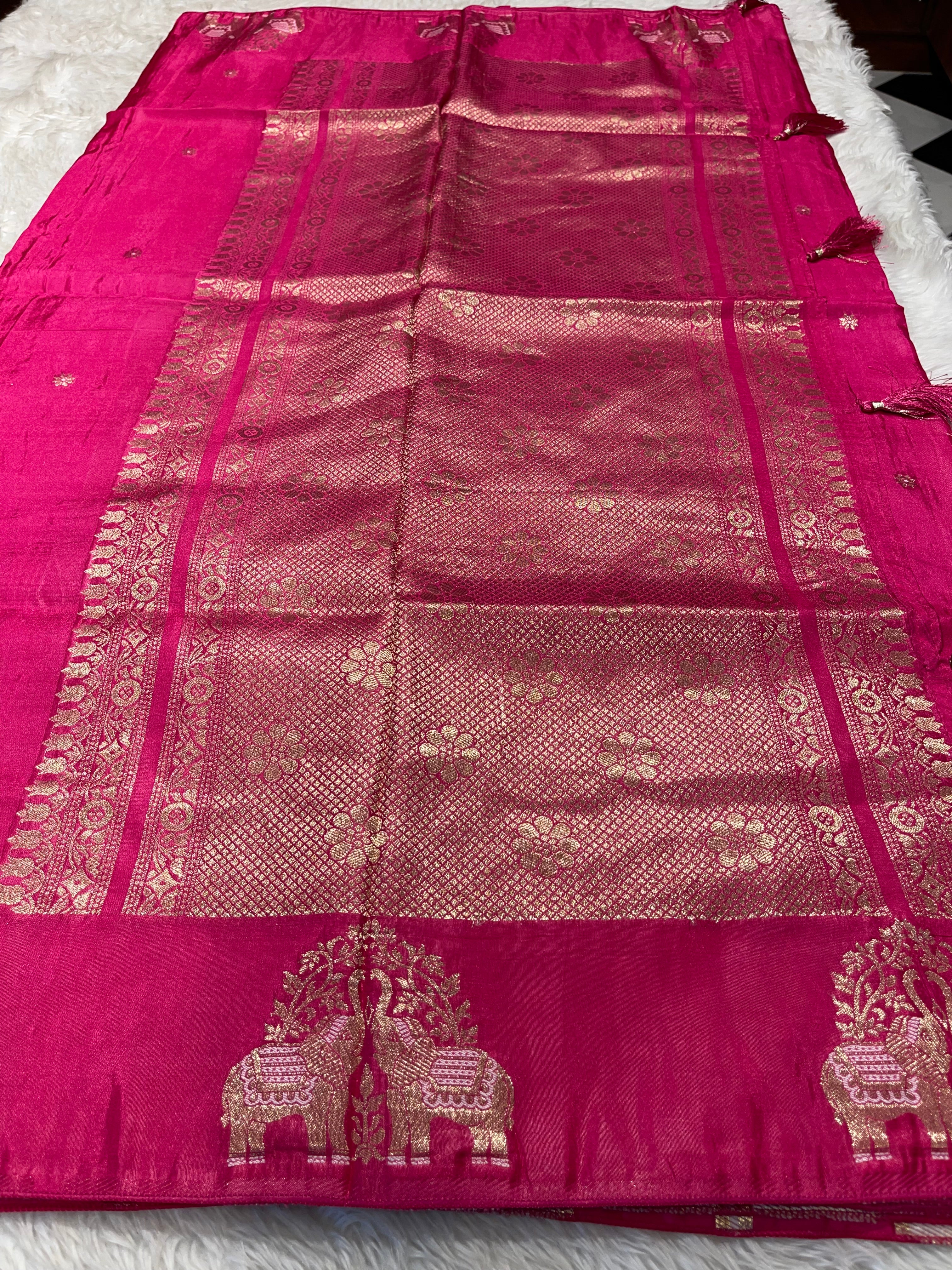 Banarasi chinon silk saree - Masaba Purple -MP05