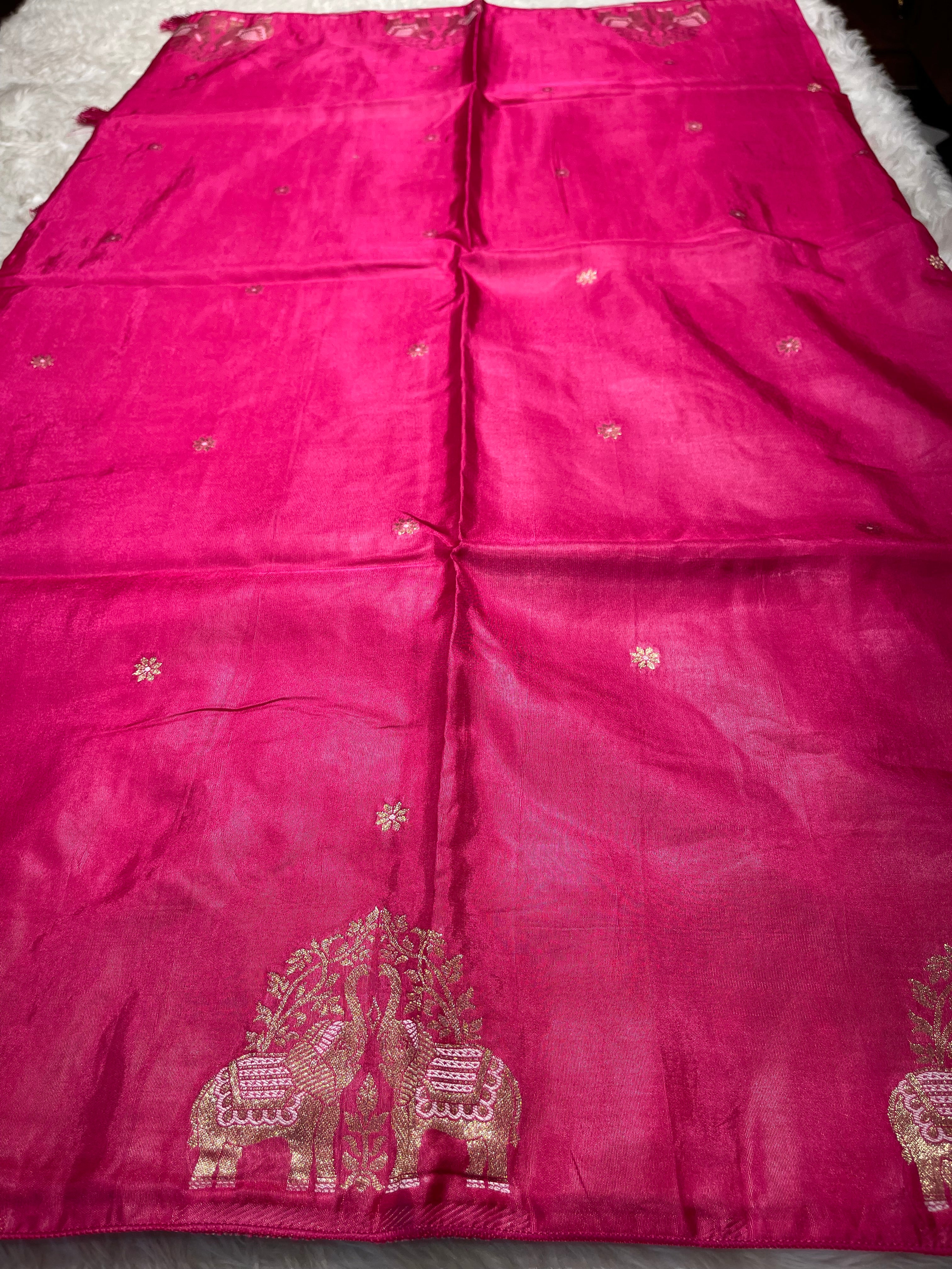 Banarasi chinon silk saree - Masaba Purple -MP05