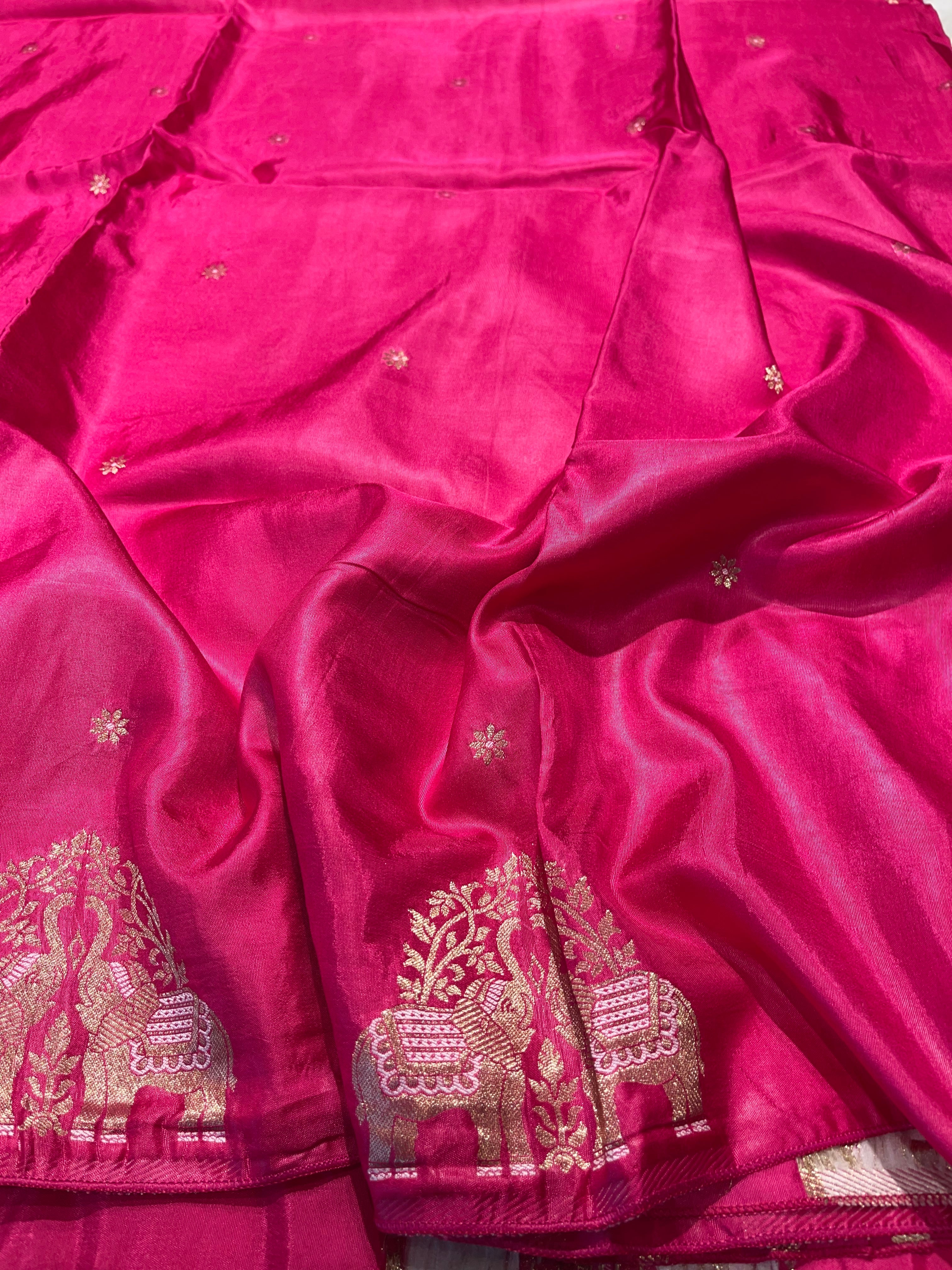 Banarasi chinon silk saree - Masaba Purple -MP05