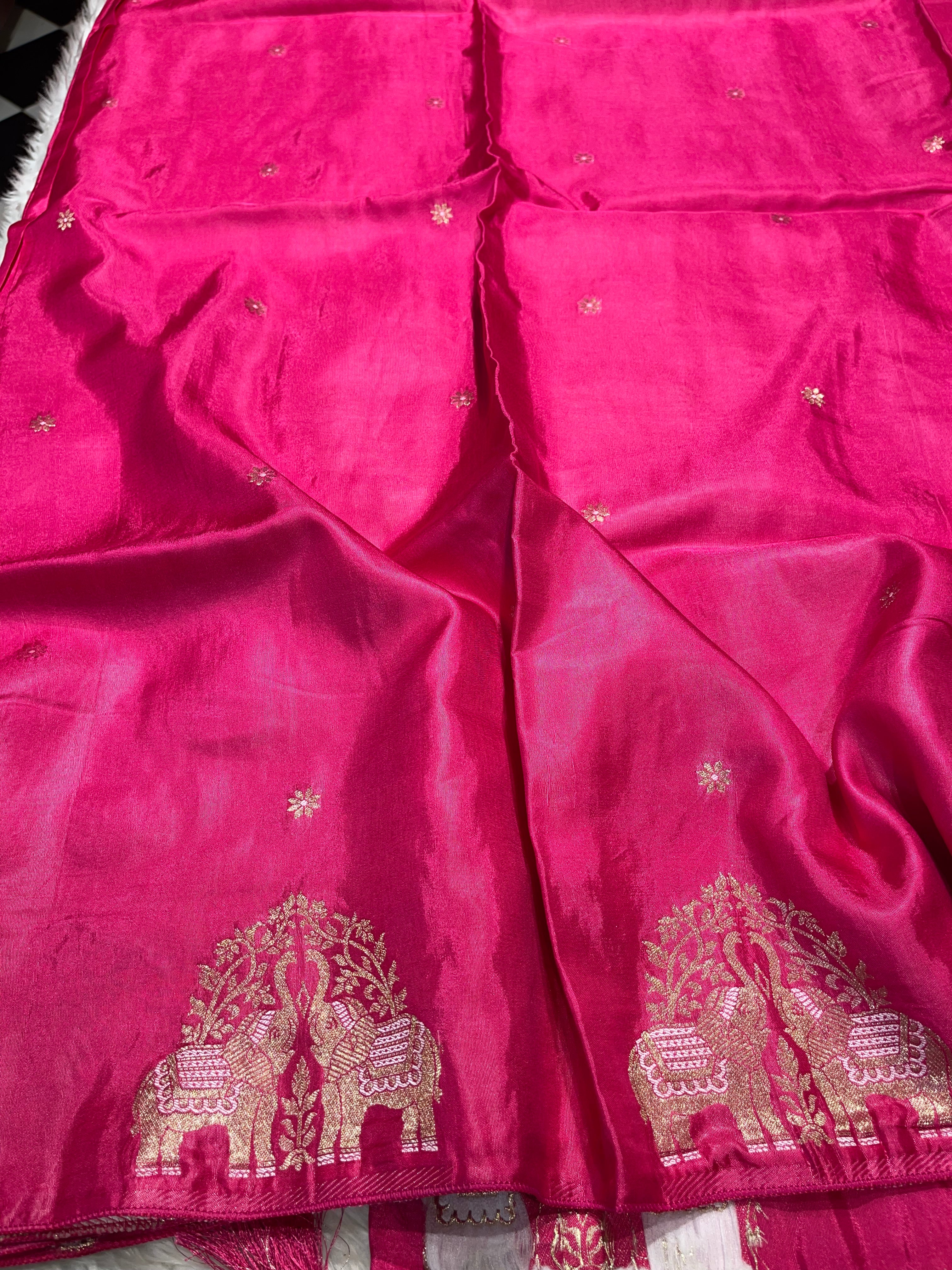 Banarasi chinon silk saree - Masaba Purple -MP05