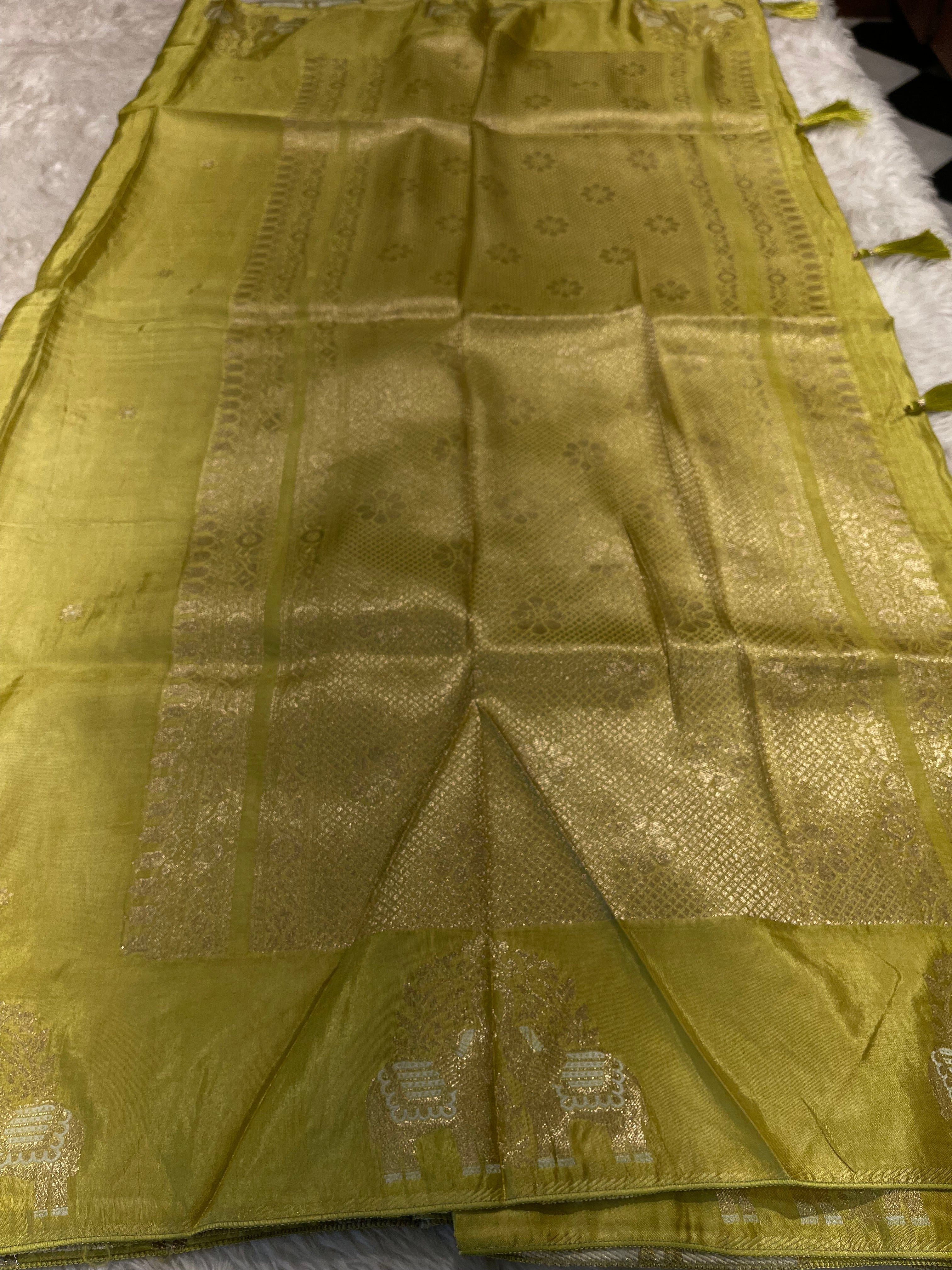 Banarasi chinon silk saree - Masaba Purple -MP03