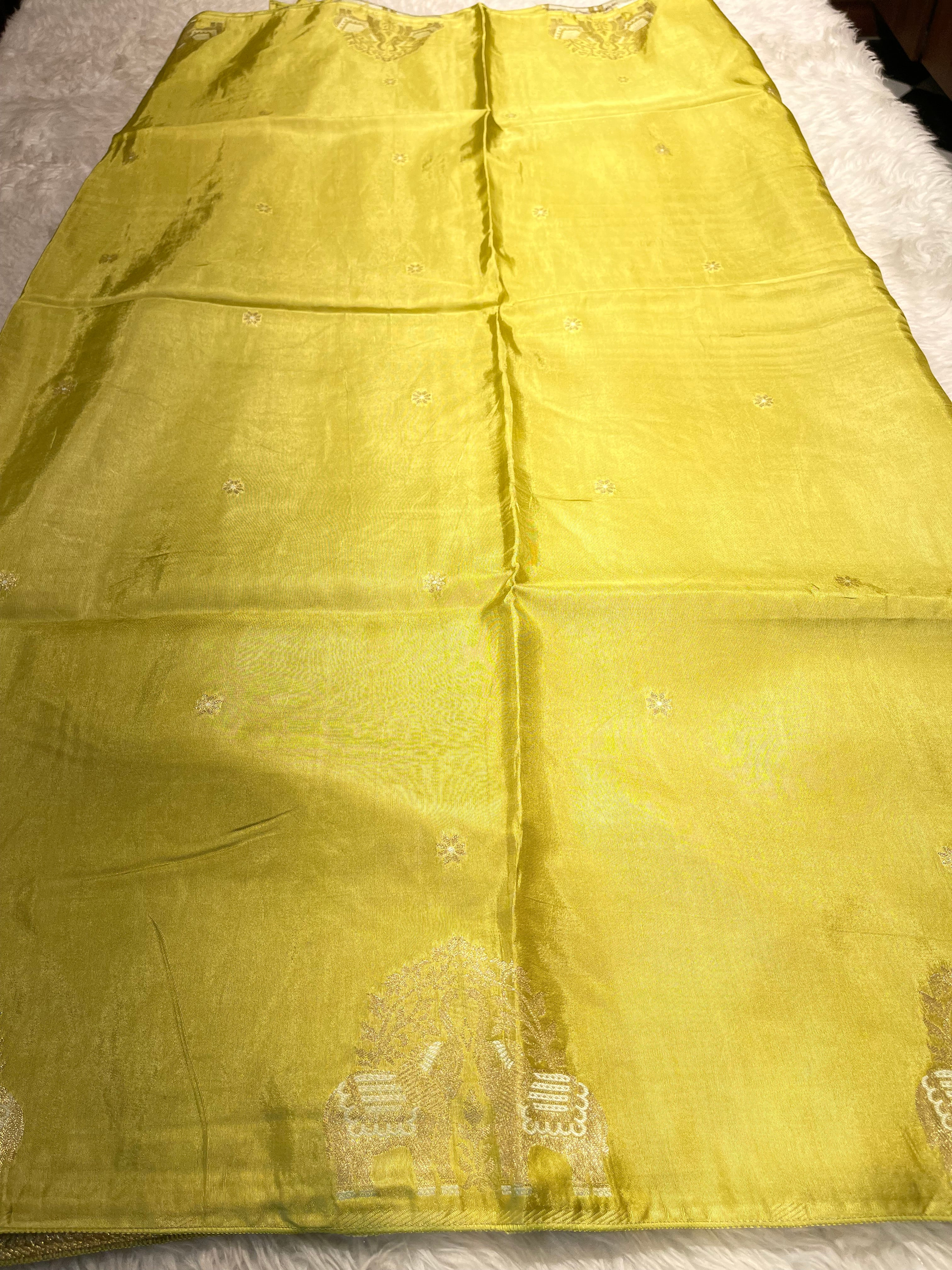 Banarasi chinon silk saree - Masaba Purple -MP03