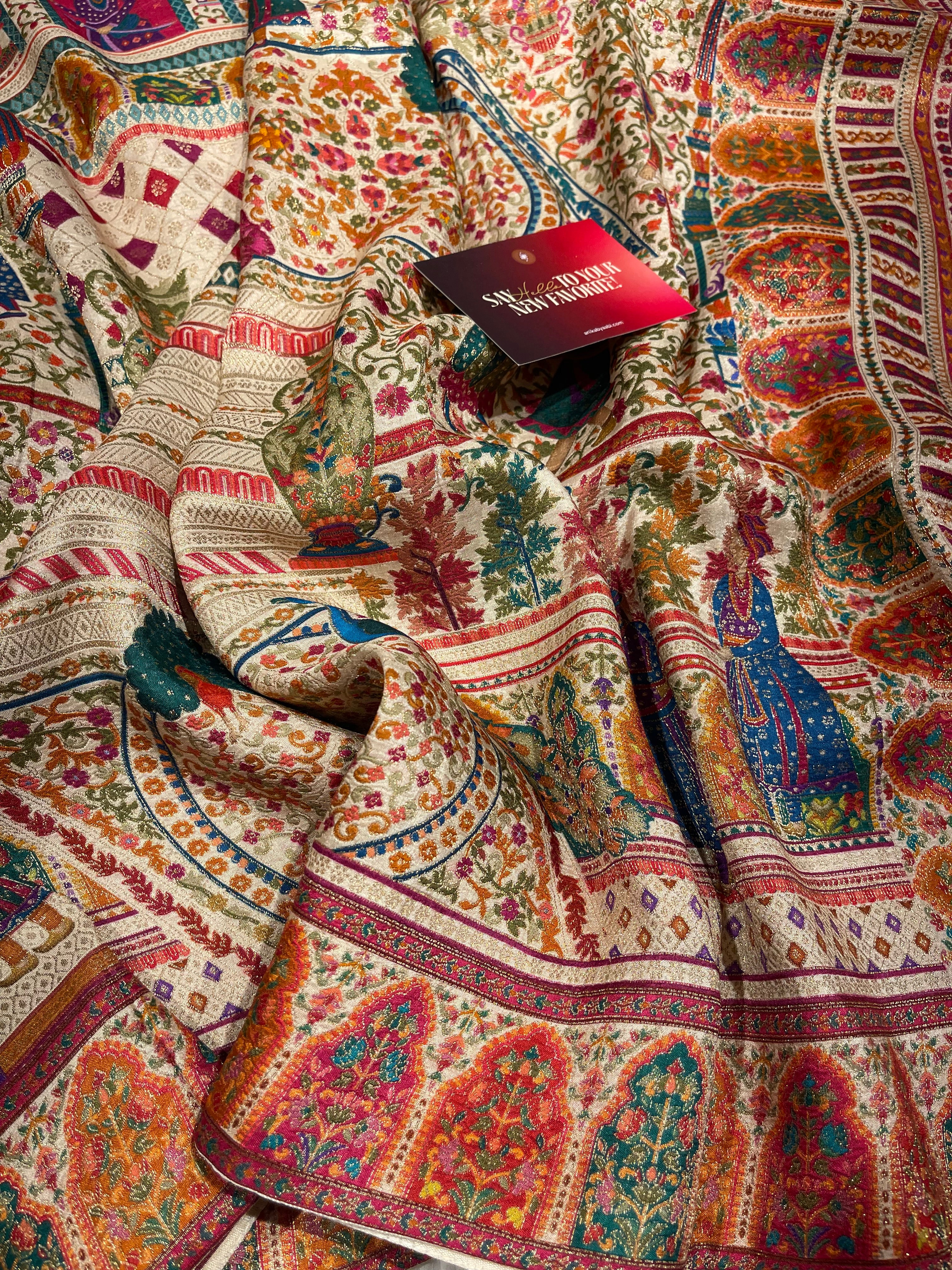 Pashmina silk saree - Mastani 112