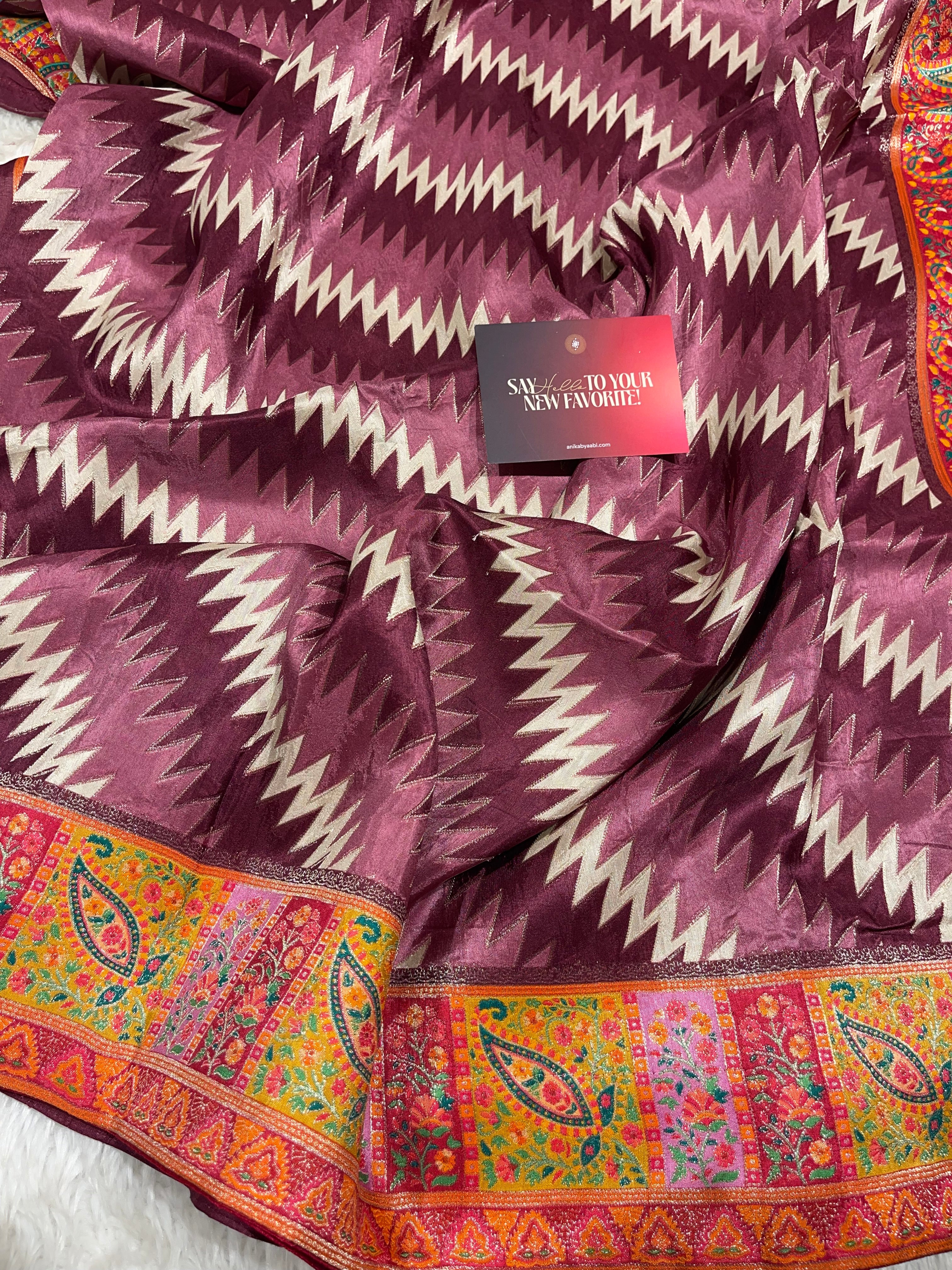 Pashmina silk saree - Mastani 1861