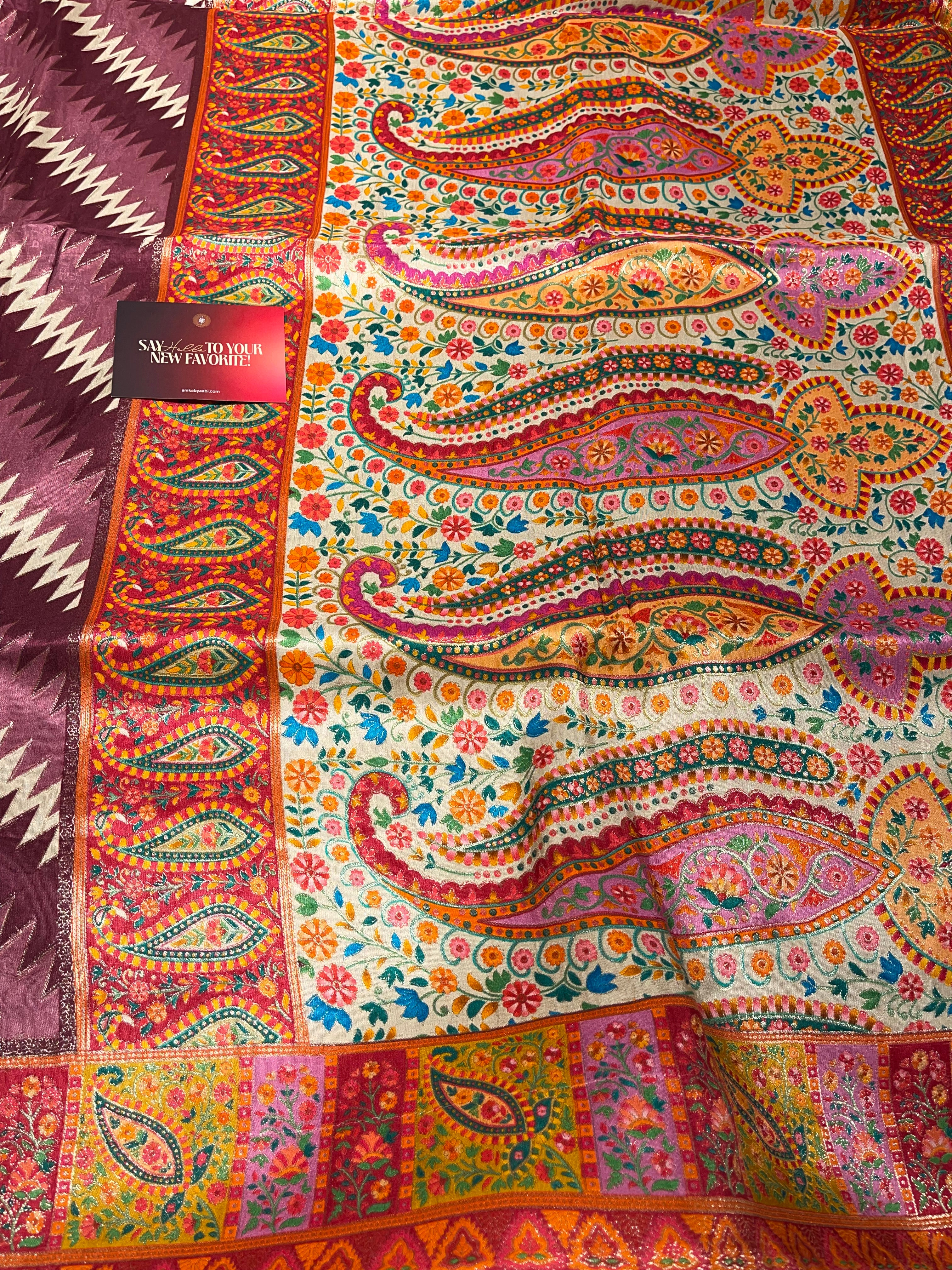 Pashmina silk saree - Mastani 1861