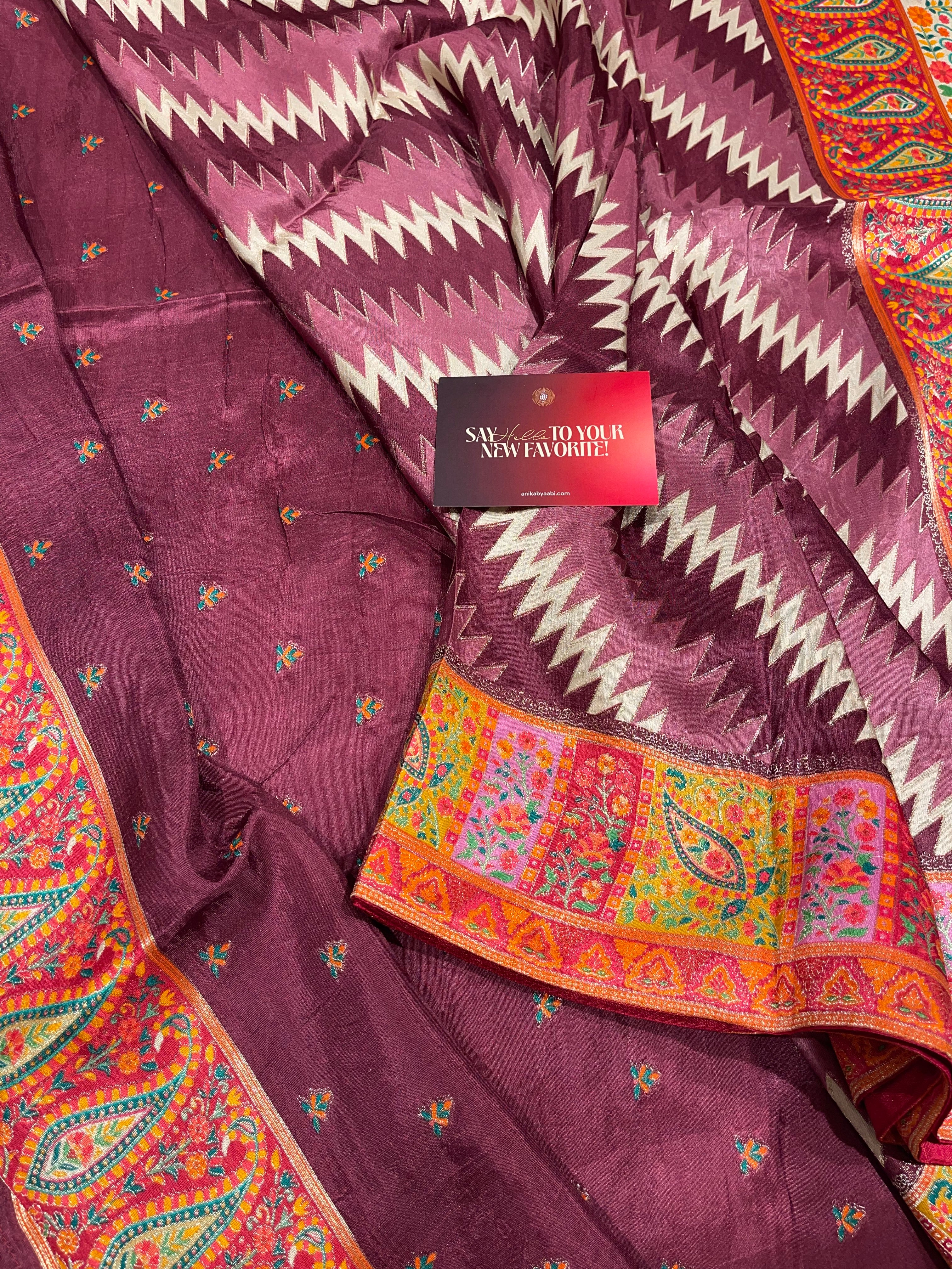 Pashmina silk saree - Mastani 1861