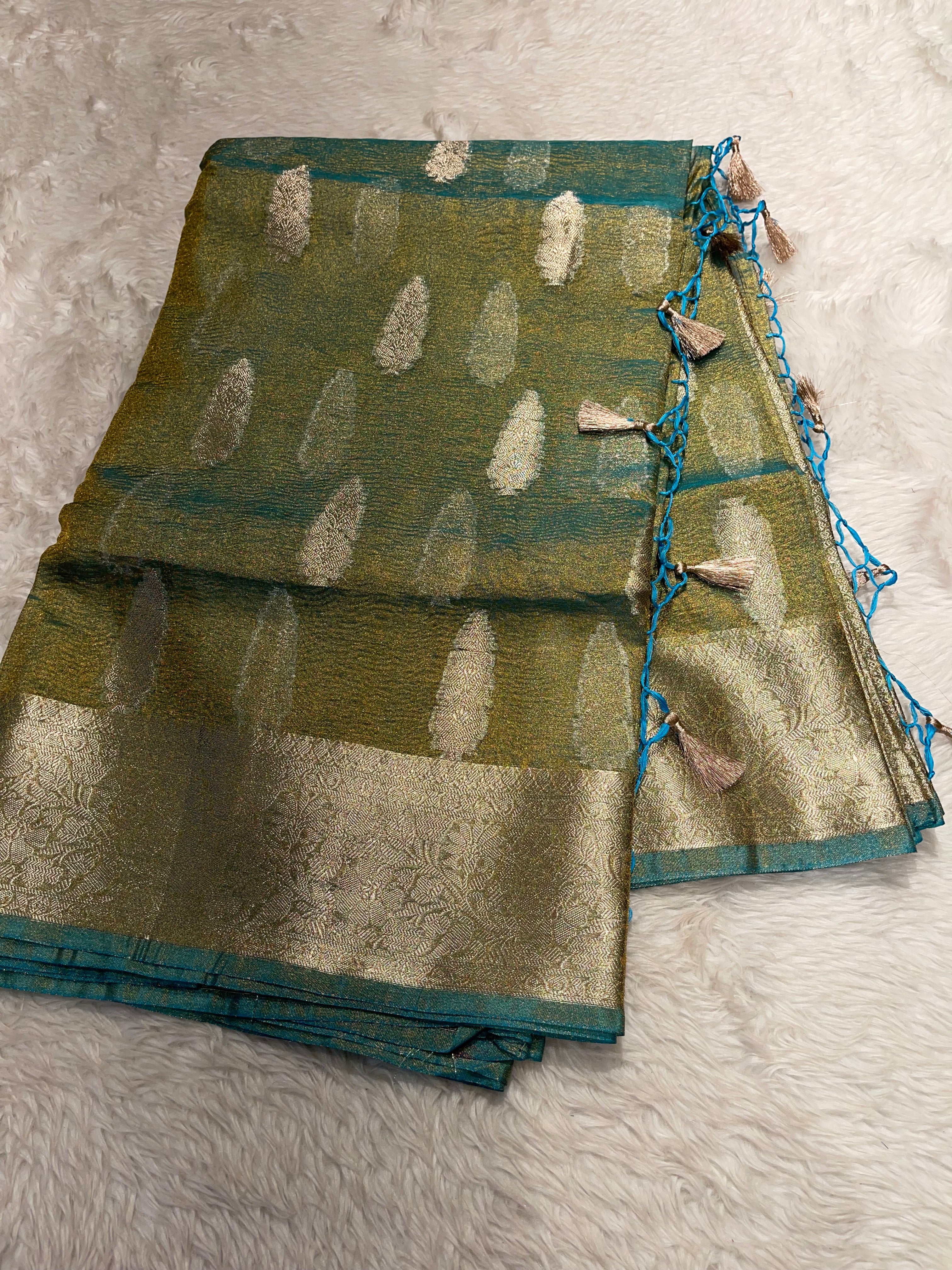 CRUSH MOTIF-PASTEL SKY BLUE SAREE