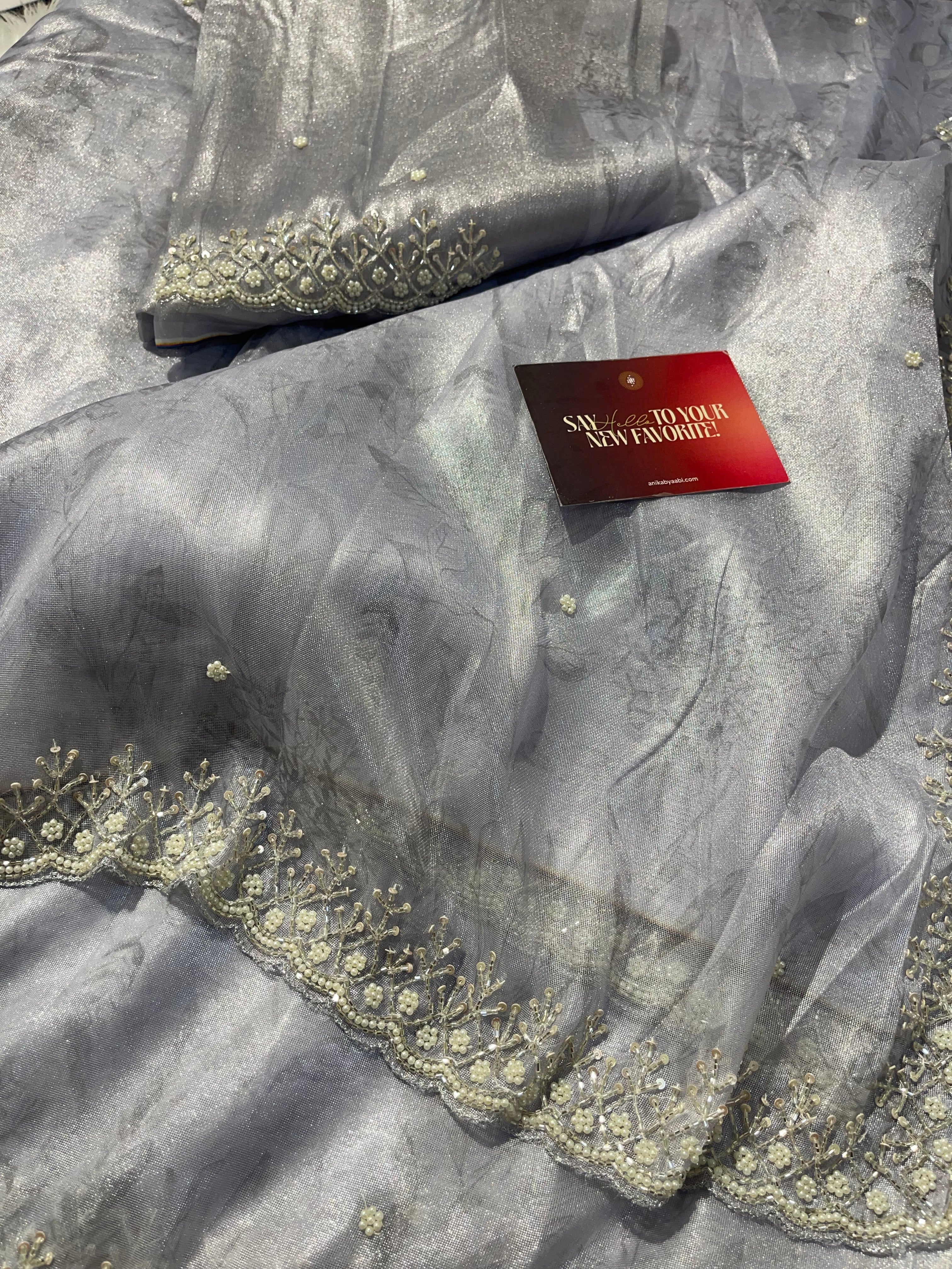 DAFFODIL FLORAL - LAVENDER SAREE