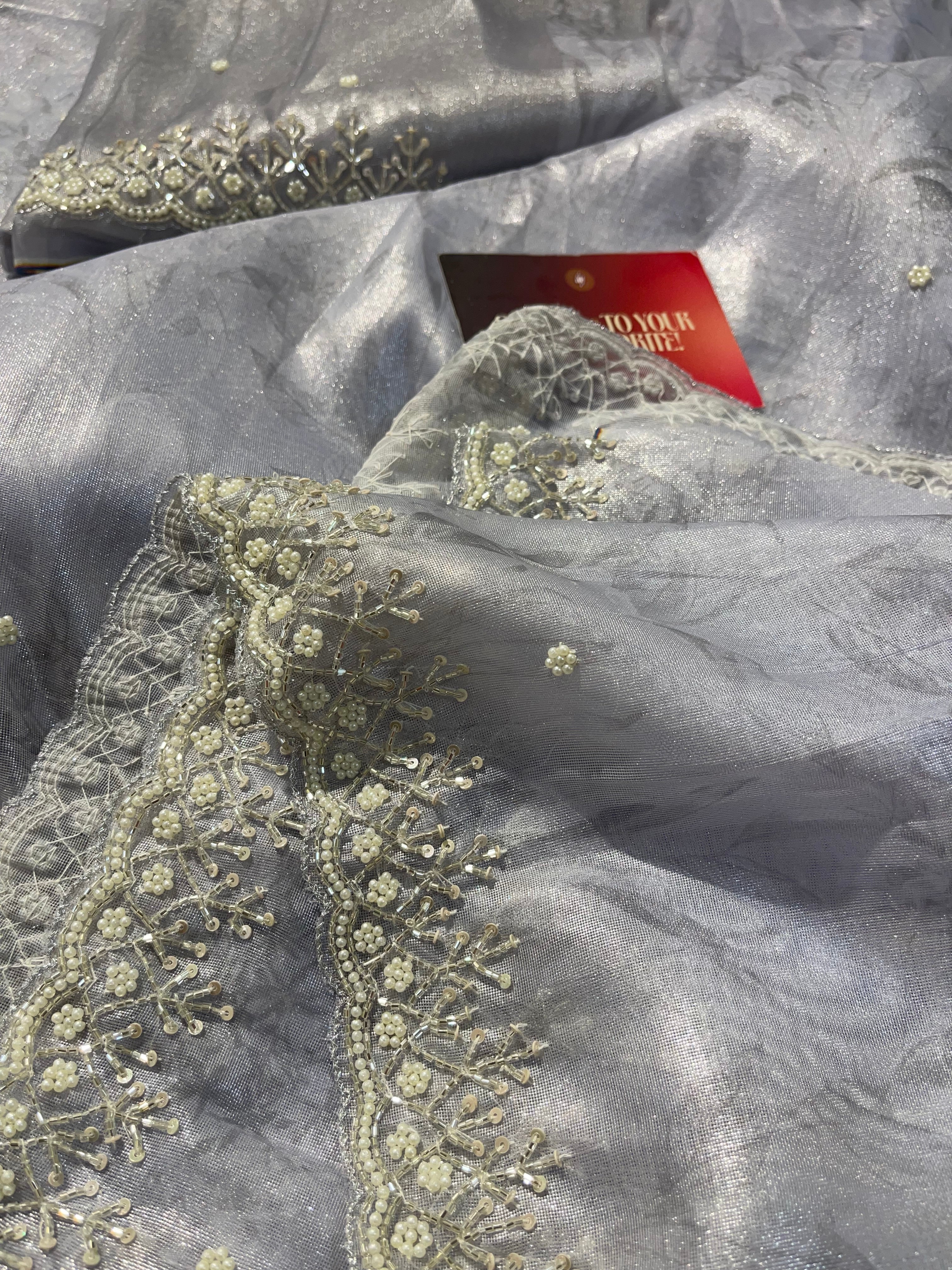 DAFFODIL FLORAL - LAVENDER SAREE