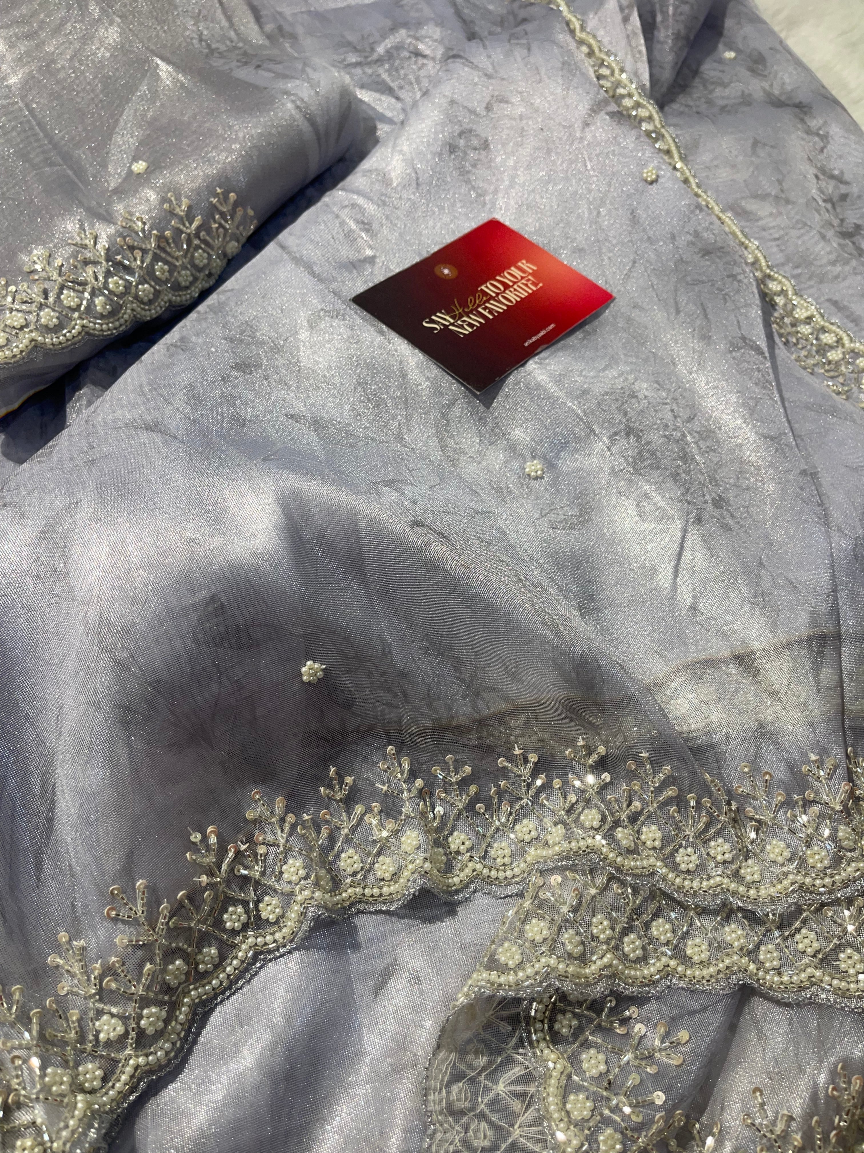 DAFFODIL FLORAL - LAVENDER SAREE