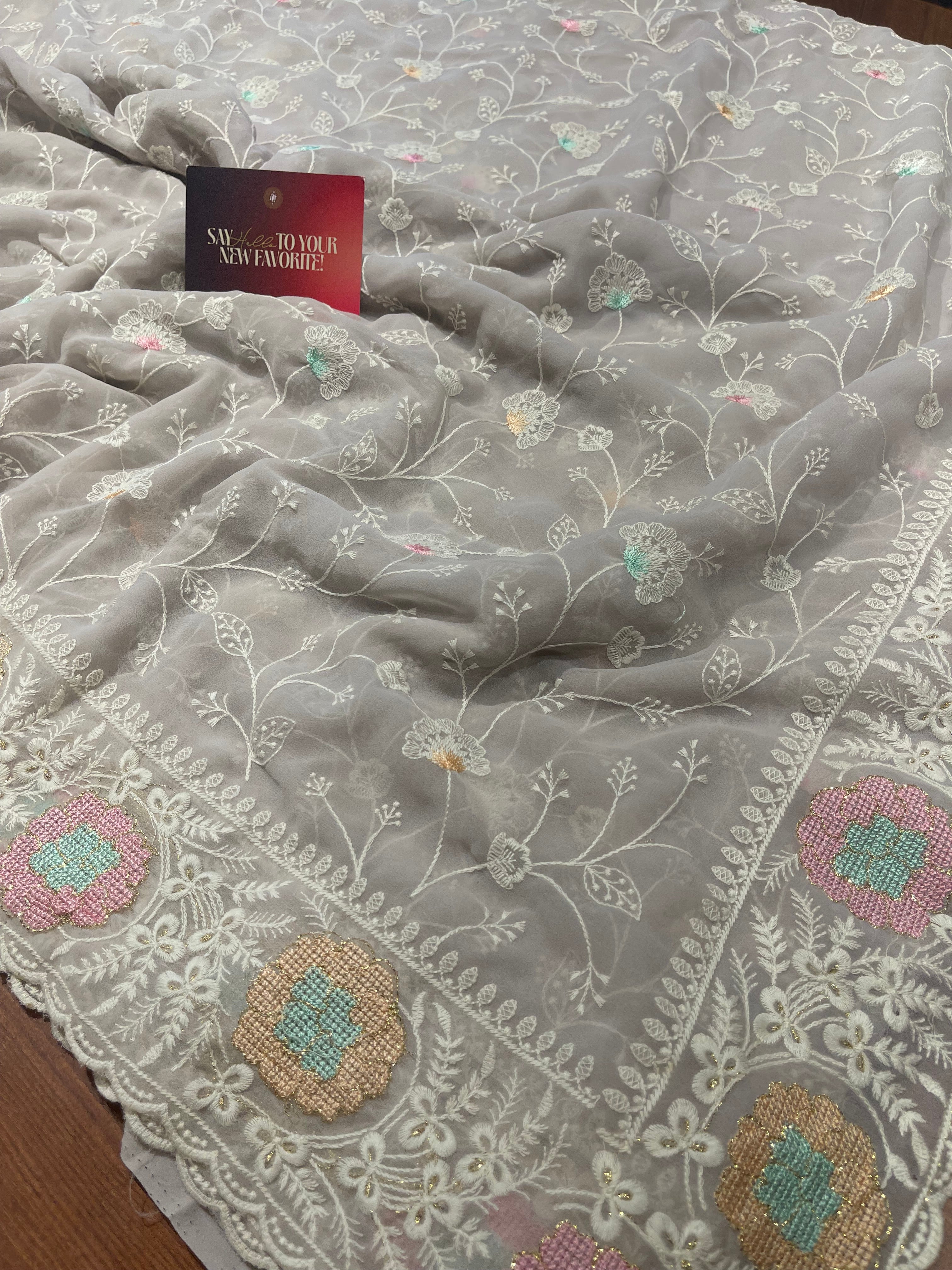Anika's Soft Chiffon- Fara Saree-ASC01
