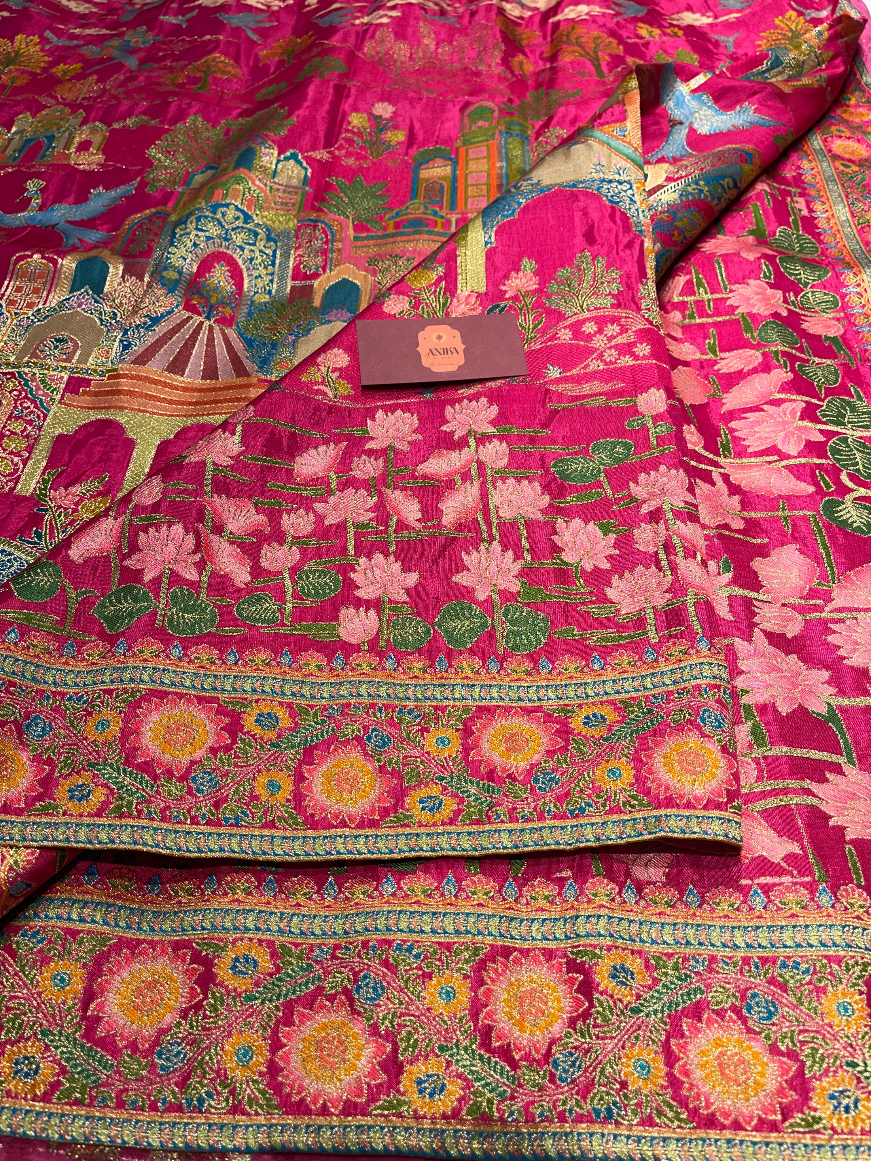 Pashmina silk saree - PS33