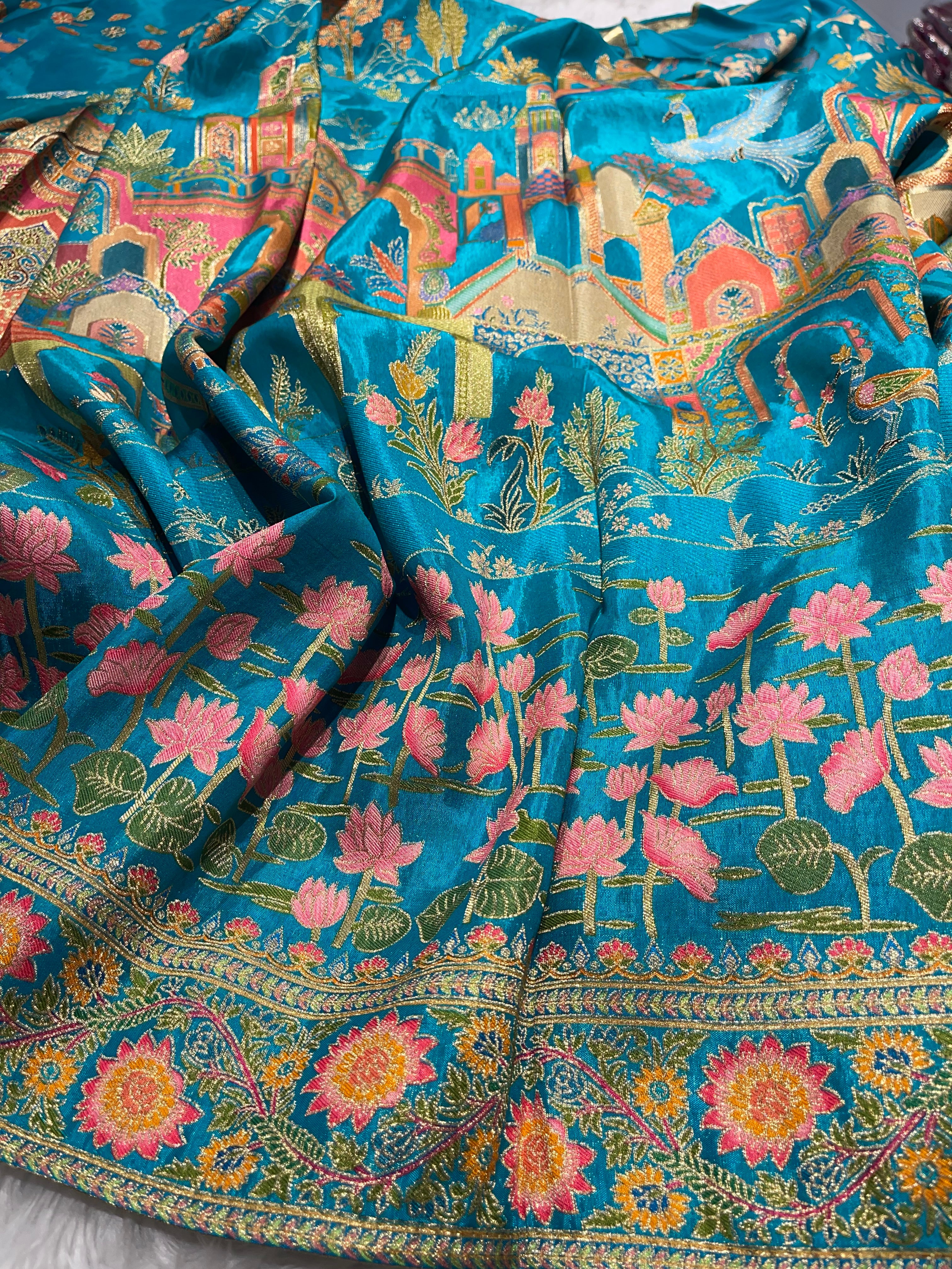 Pashmina silk saree - PS32