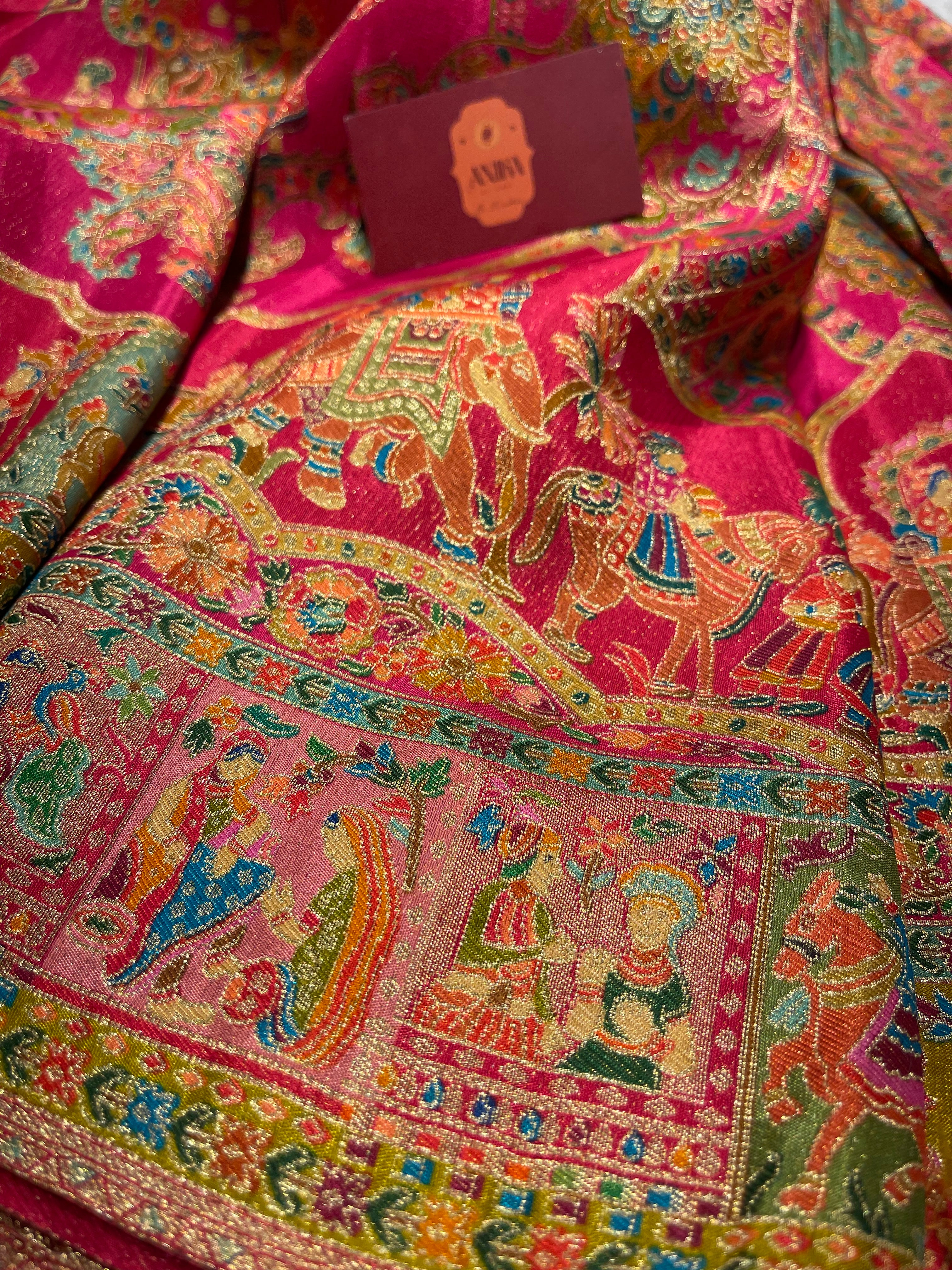 Pashmina silk saree - PS28