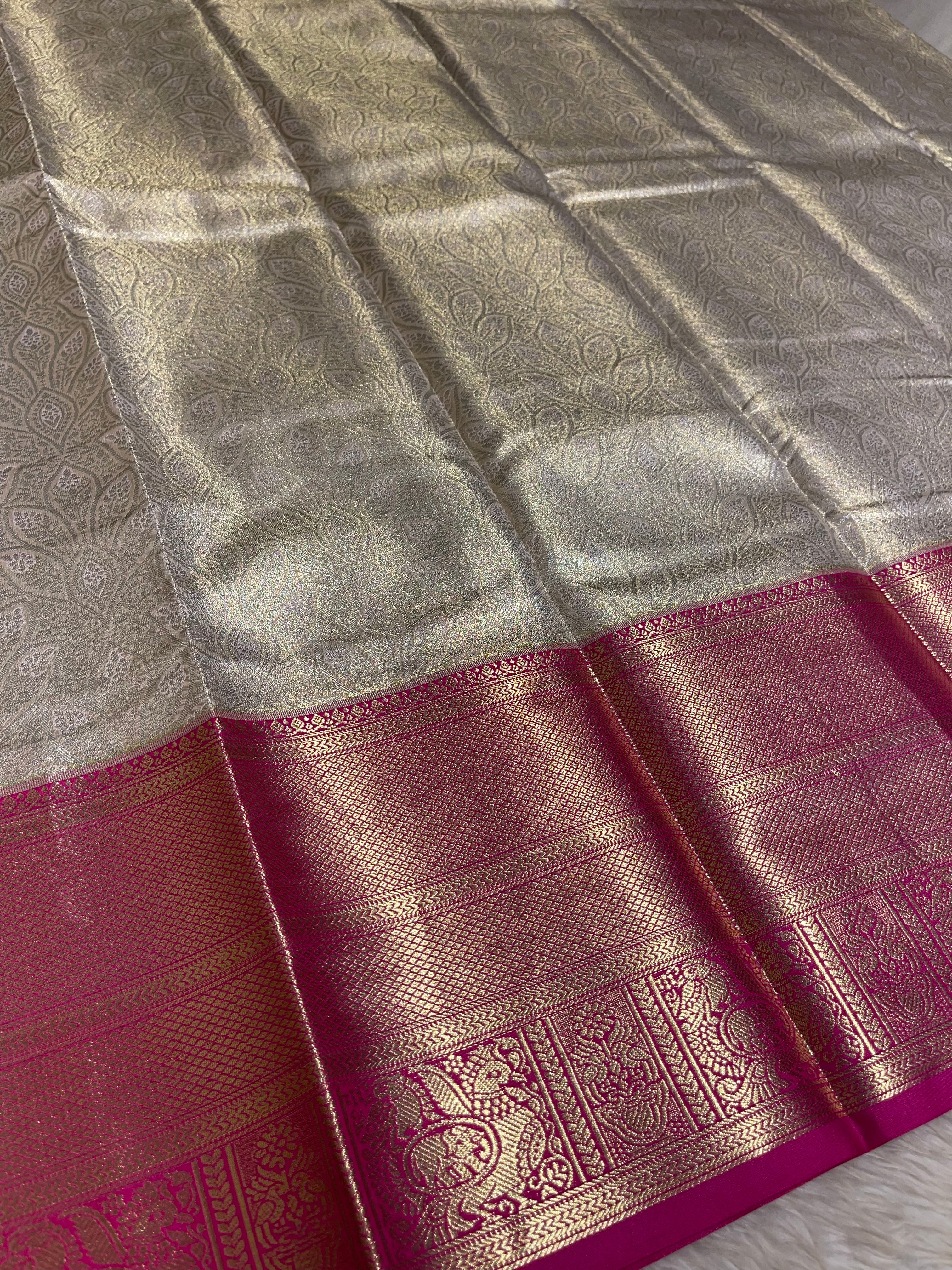 SWAYAMVARAM-HALFWHITE WITH PINK SAREE