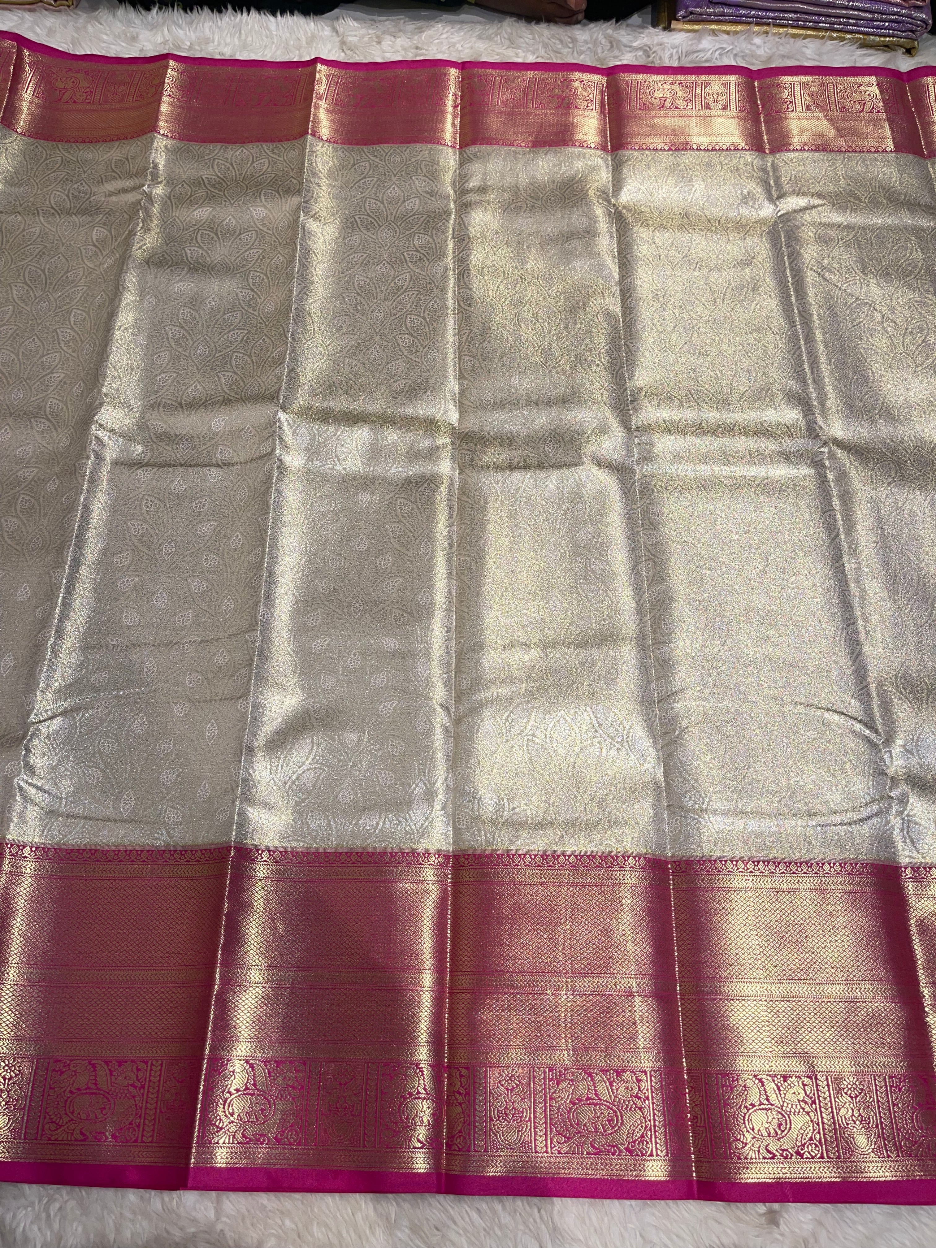 SWAYAMVARAM-HALFWHITE WITH PINK SAREE